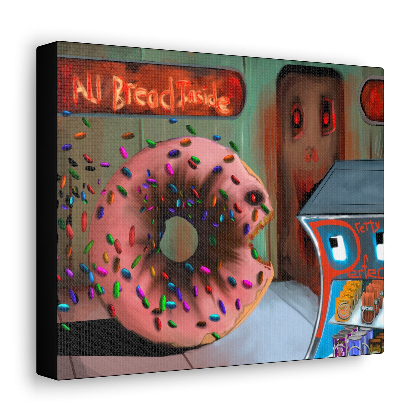 Baaad Donut! Canvas Gallery Wrap
