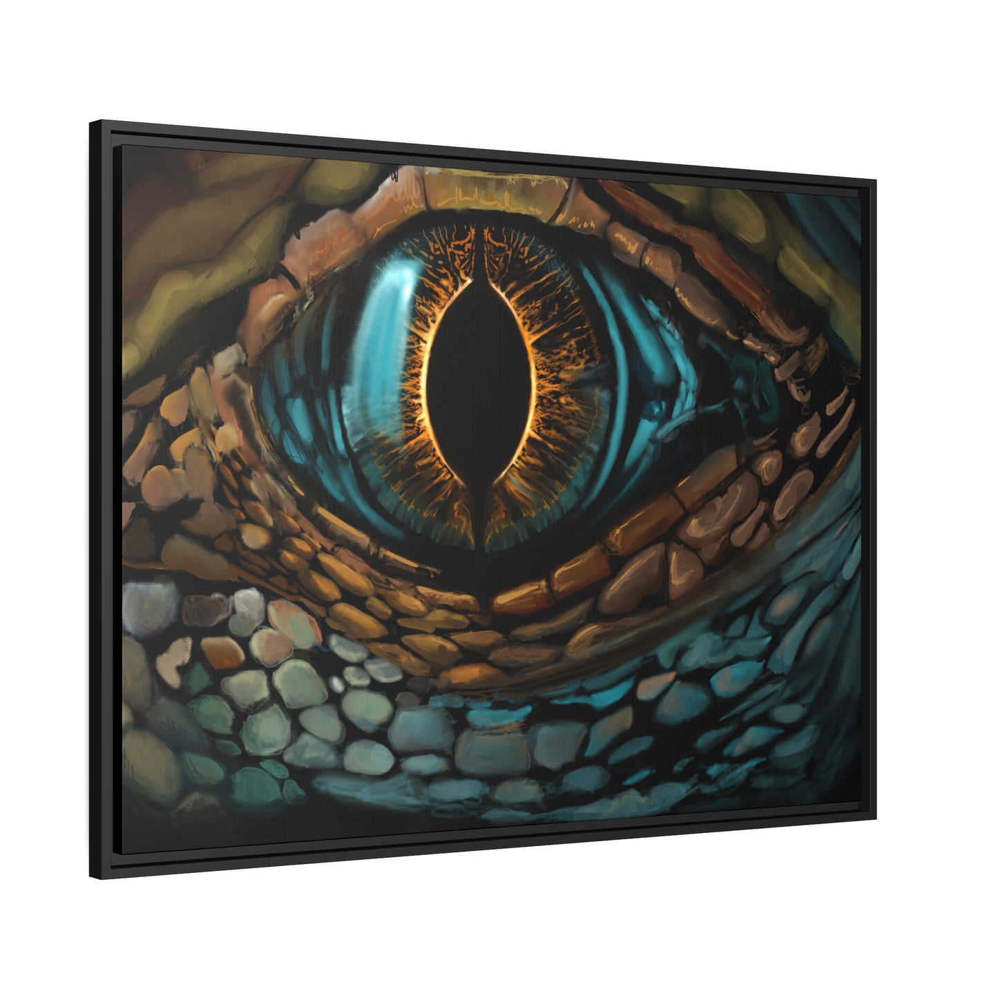 Ancient Eye Matte Canvas, Black Frame