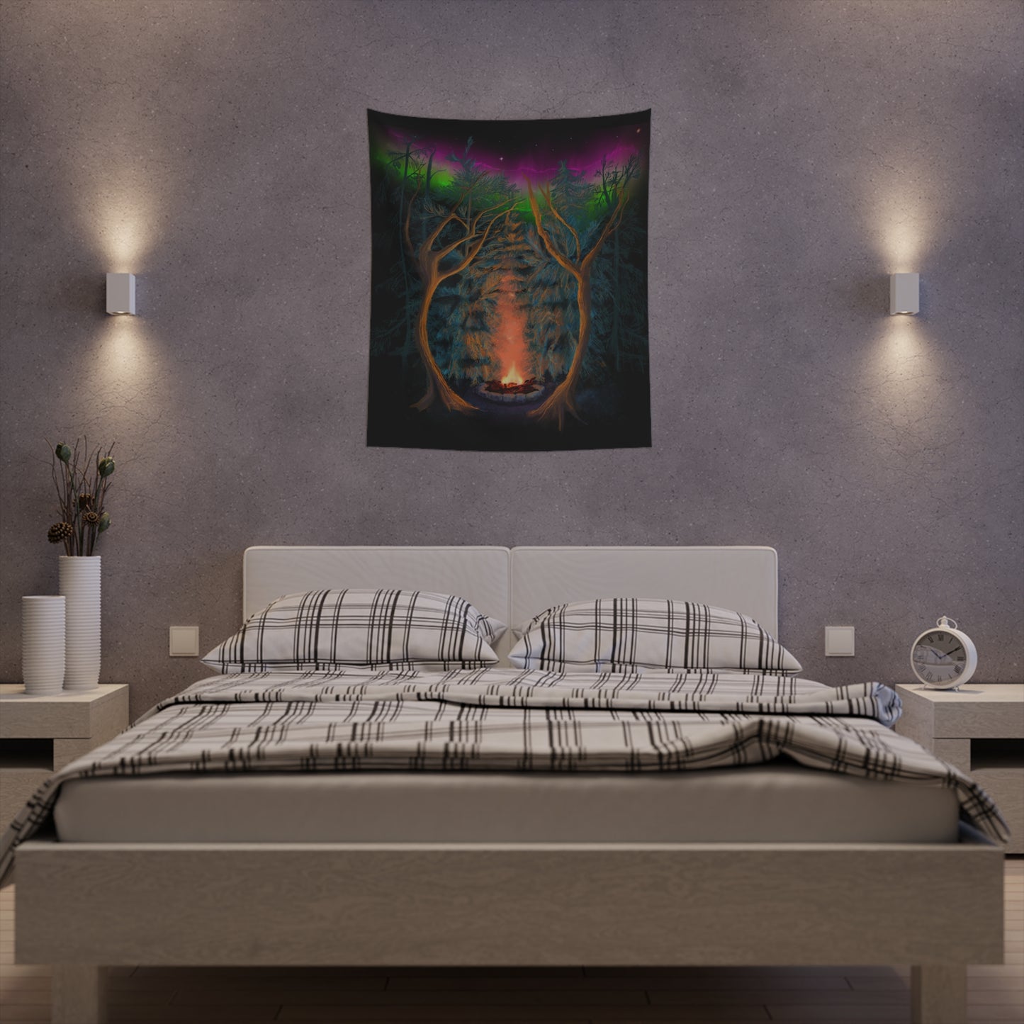 Northwoods Campfire Wall Tapestry
