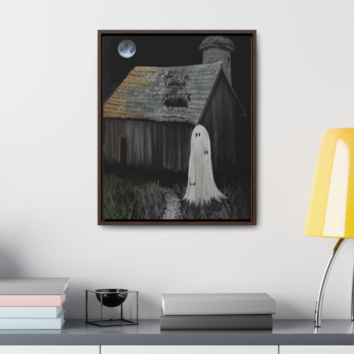 Haunted Barn Gallery Canvas Wrap, Vertical Frame