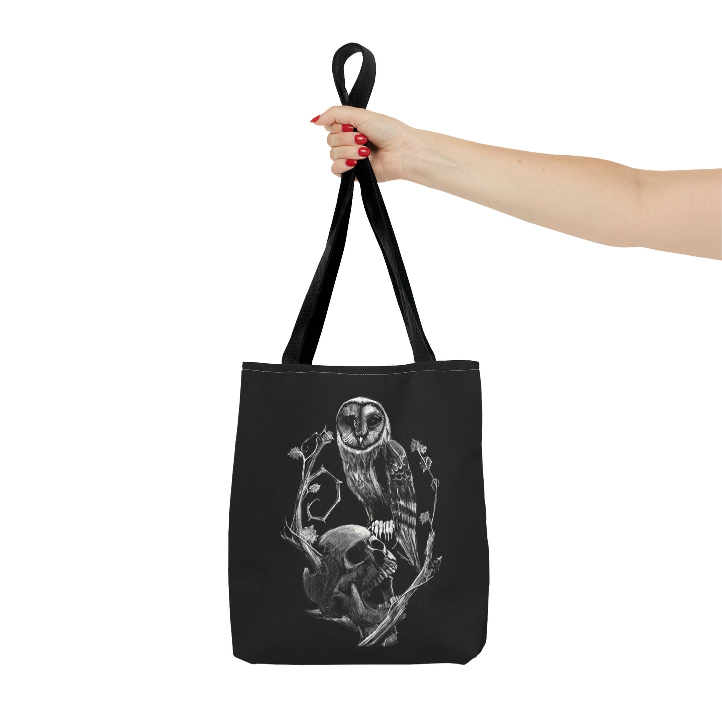 Skull and Owl Tote Bag