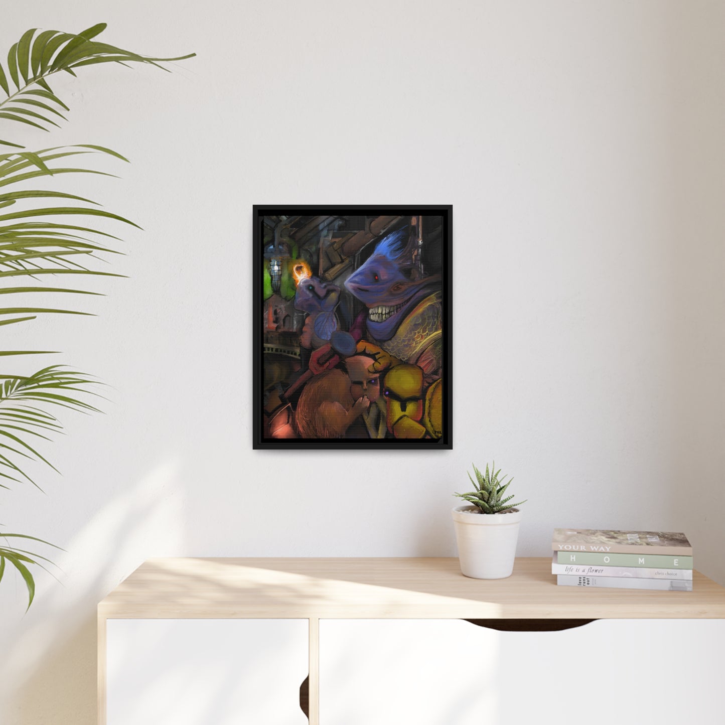 Scrutinized For Aberrations Matte Canvas, Black Frame