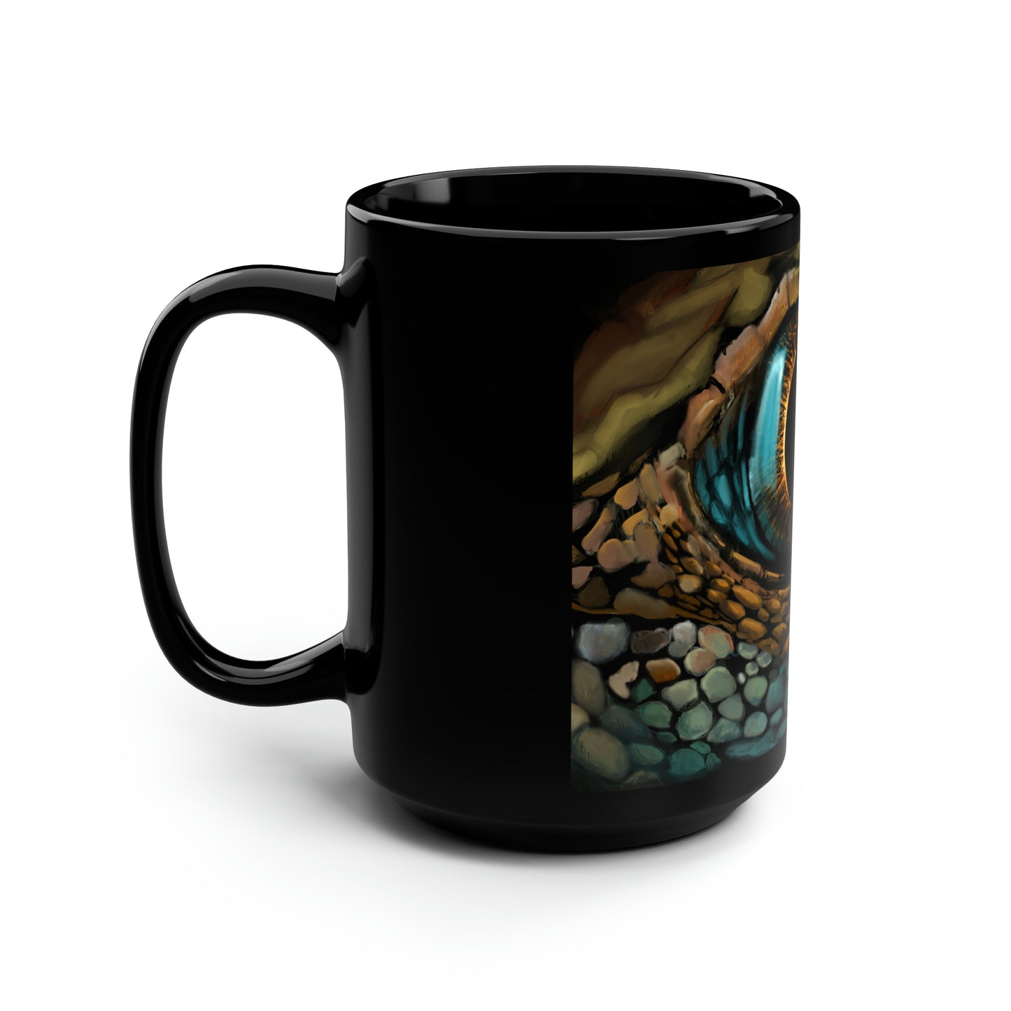 Ancient Eye Black Mug, 15oz