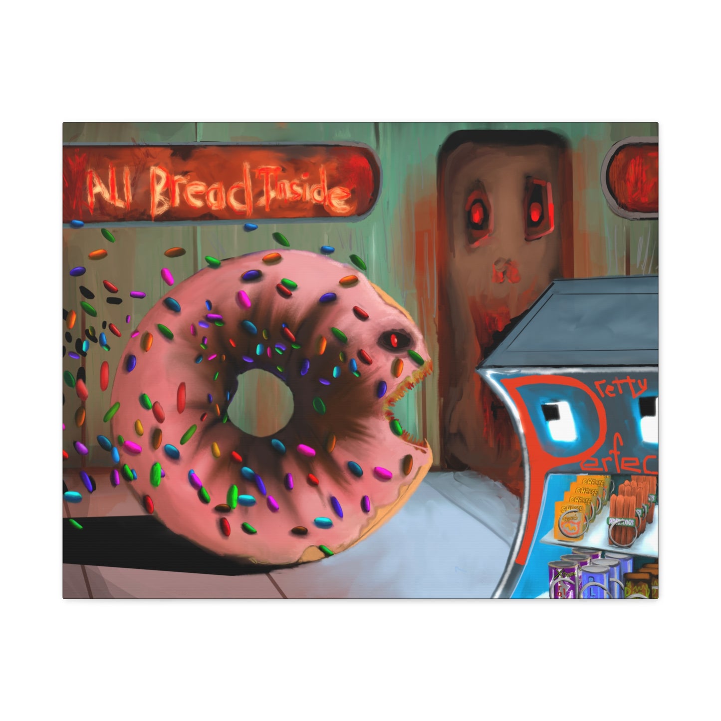 Baaad Donut! Canvas Gallery Wrap