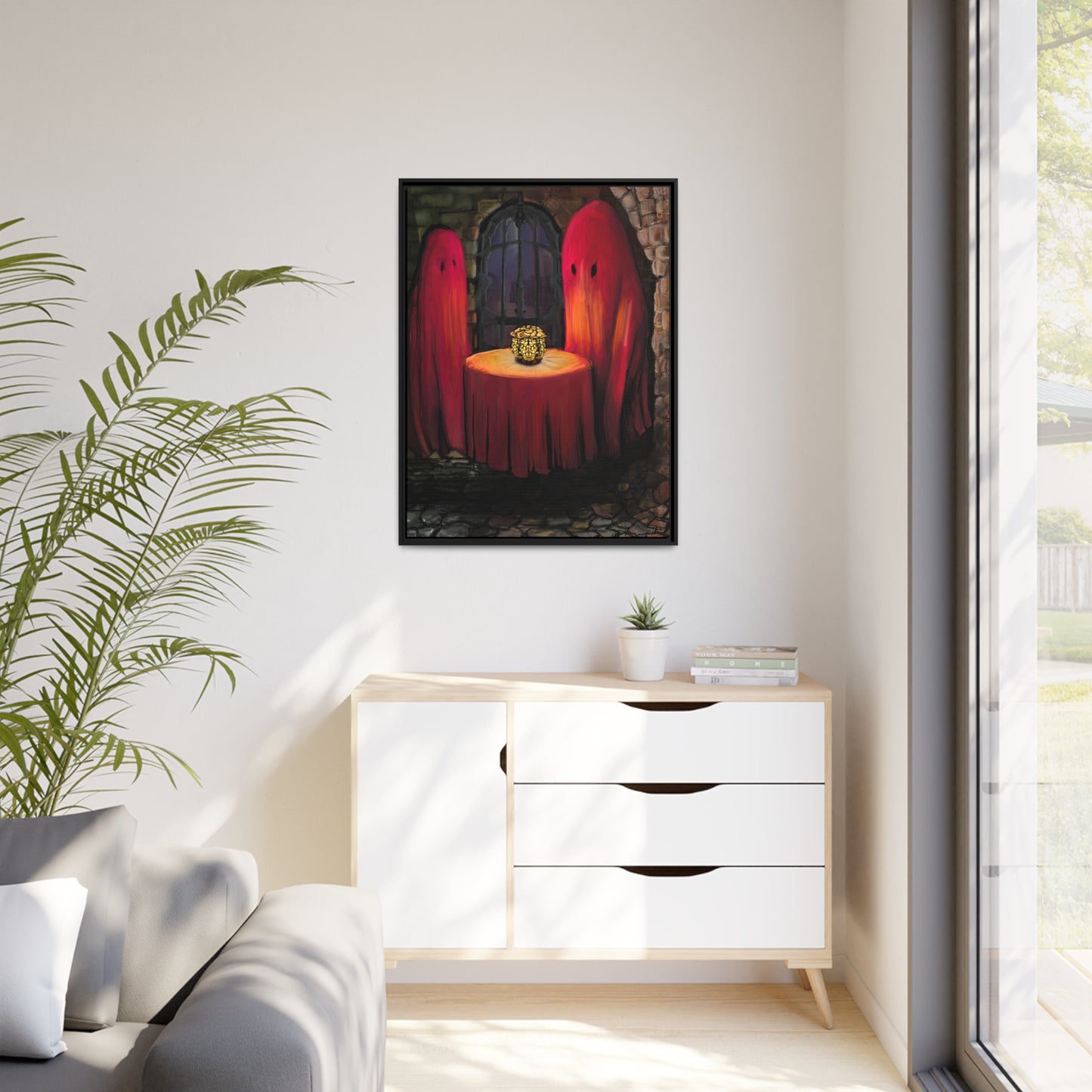 Date Night on Matte Canvas with Black Frame