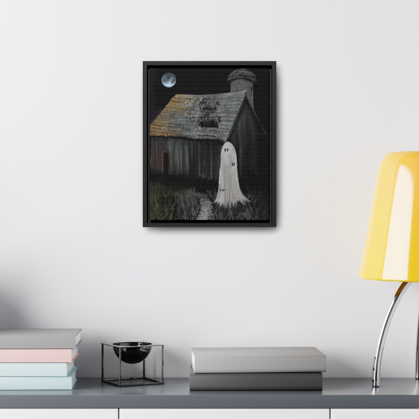 Haunted Barn Gallery Canvas Wrap, Vertical Frame