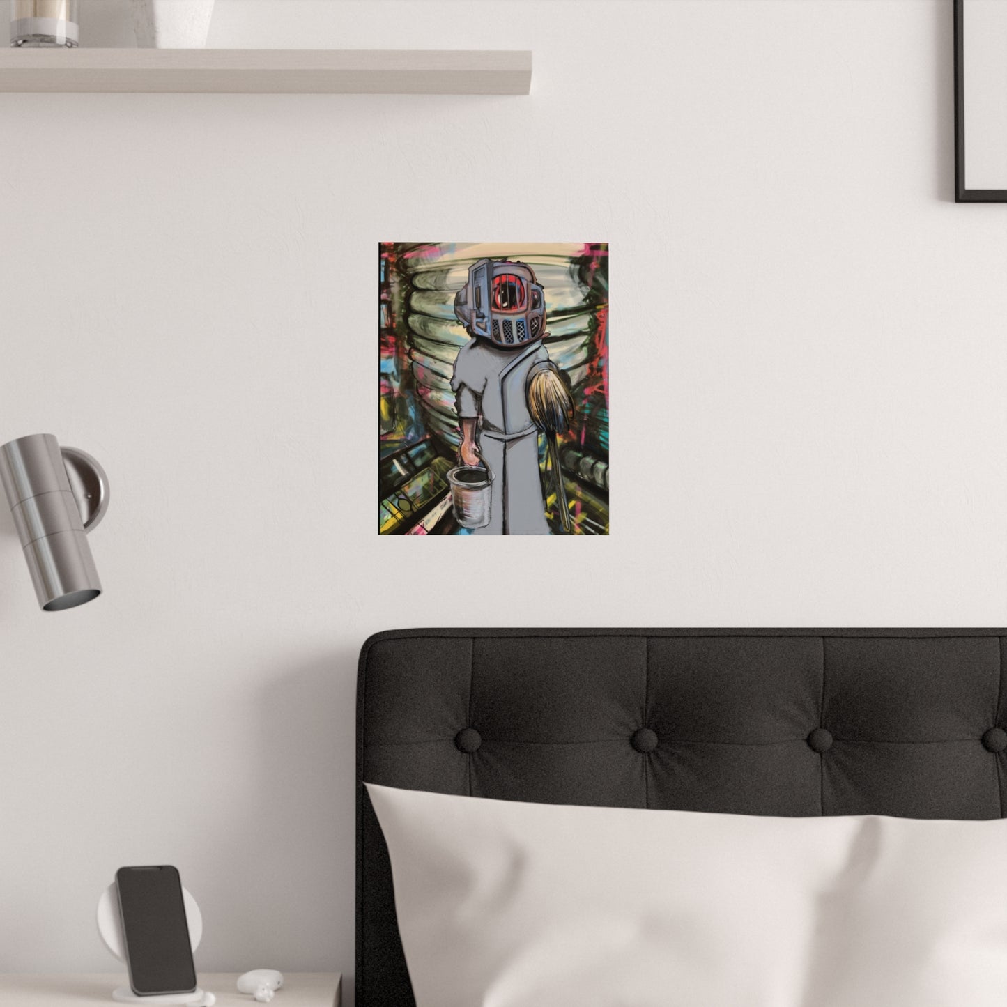 Space Janitor Satin Poster