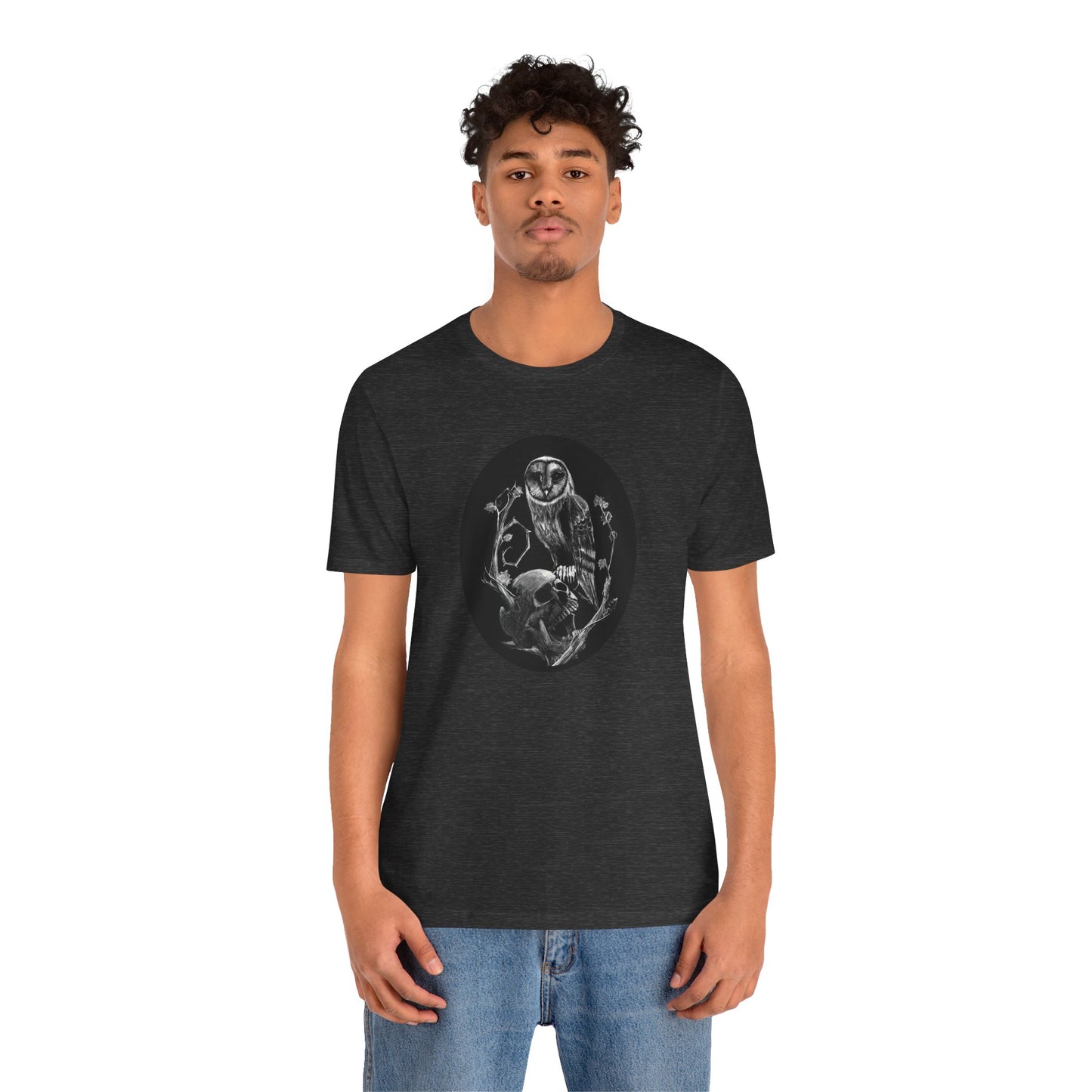 Skull and Owl Unisex Jersey Short Sleeve Tee