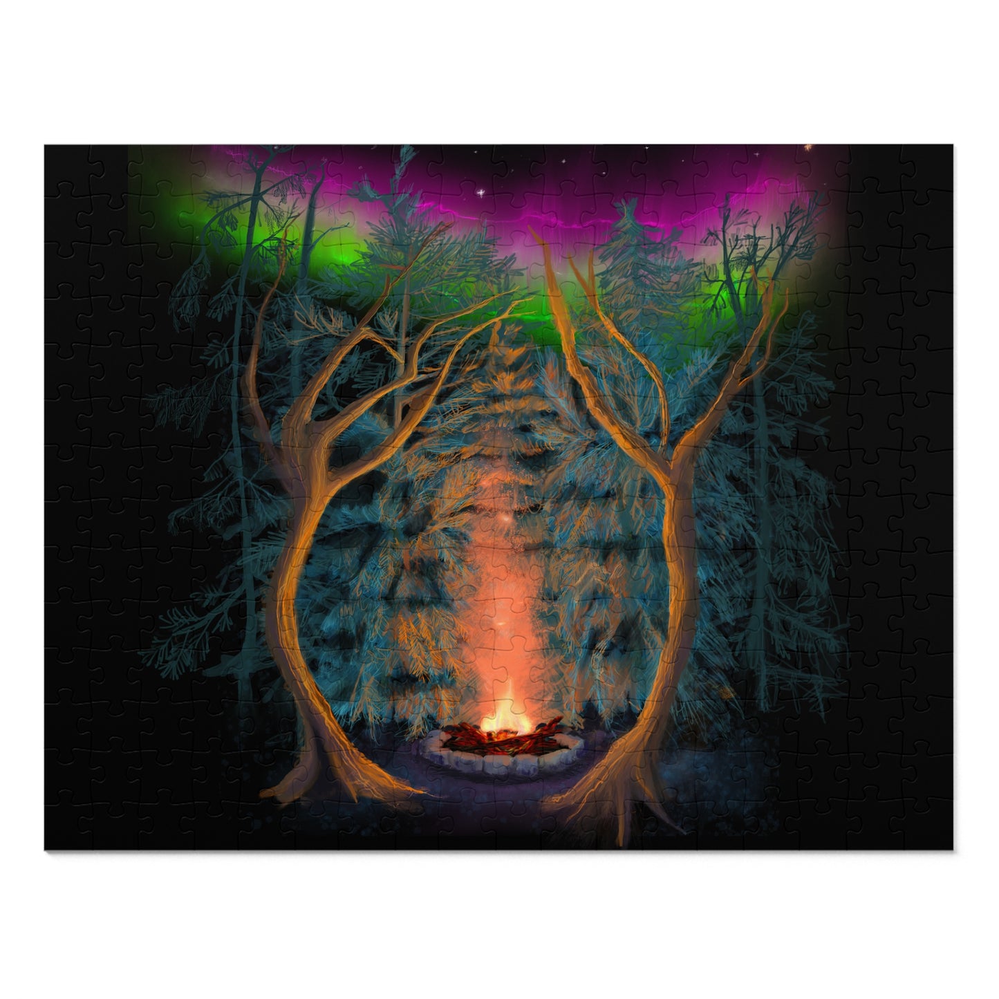 Northwoods Campfire Jigsaw Puzzle (110, 252, 500,1000-Piece)