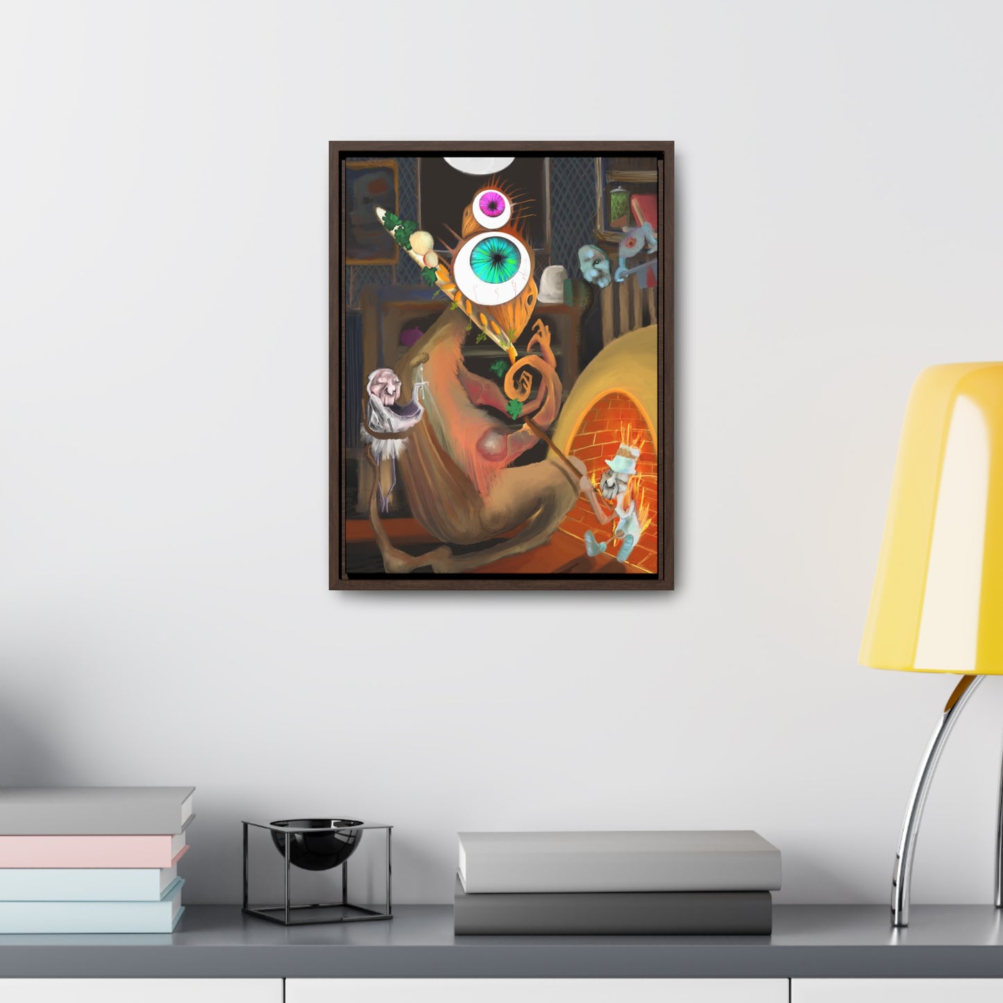 Bird Banquet Framed Gallery Canvas Wrap