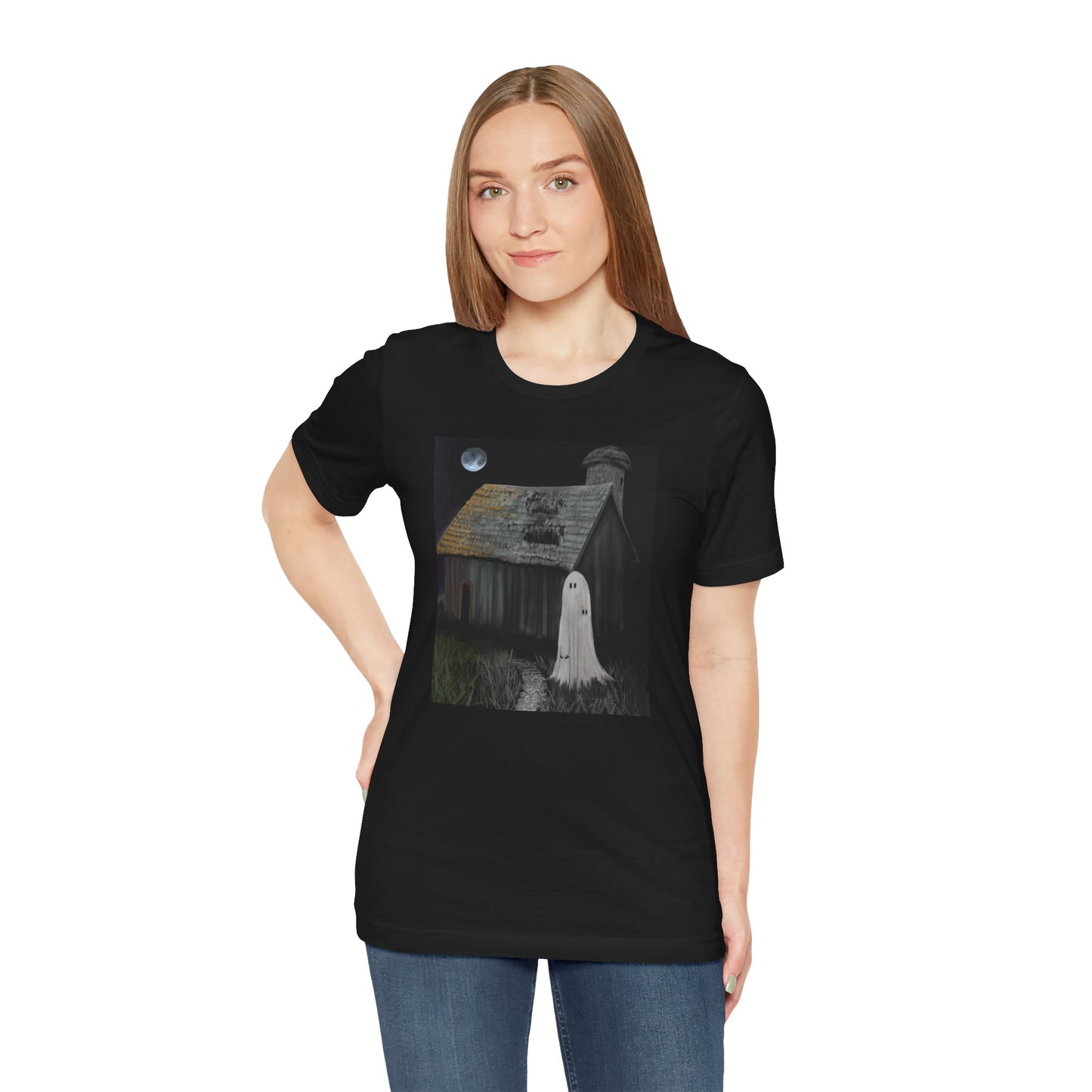 Haunted Barn Unisex Jersey Short Sleeve Tee