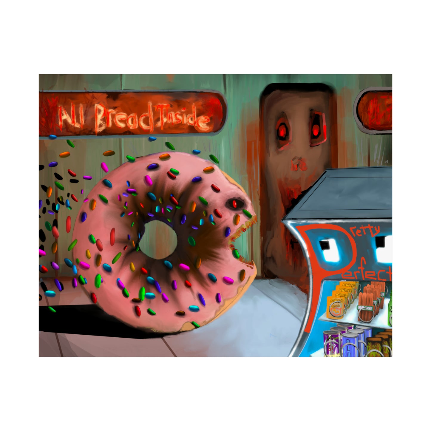 Baaad Donut! Matte Poster