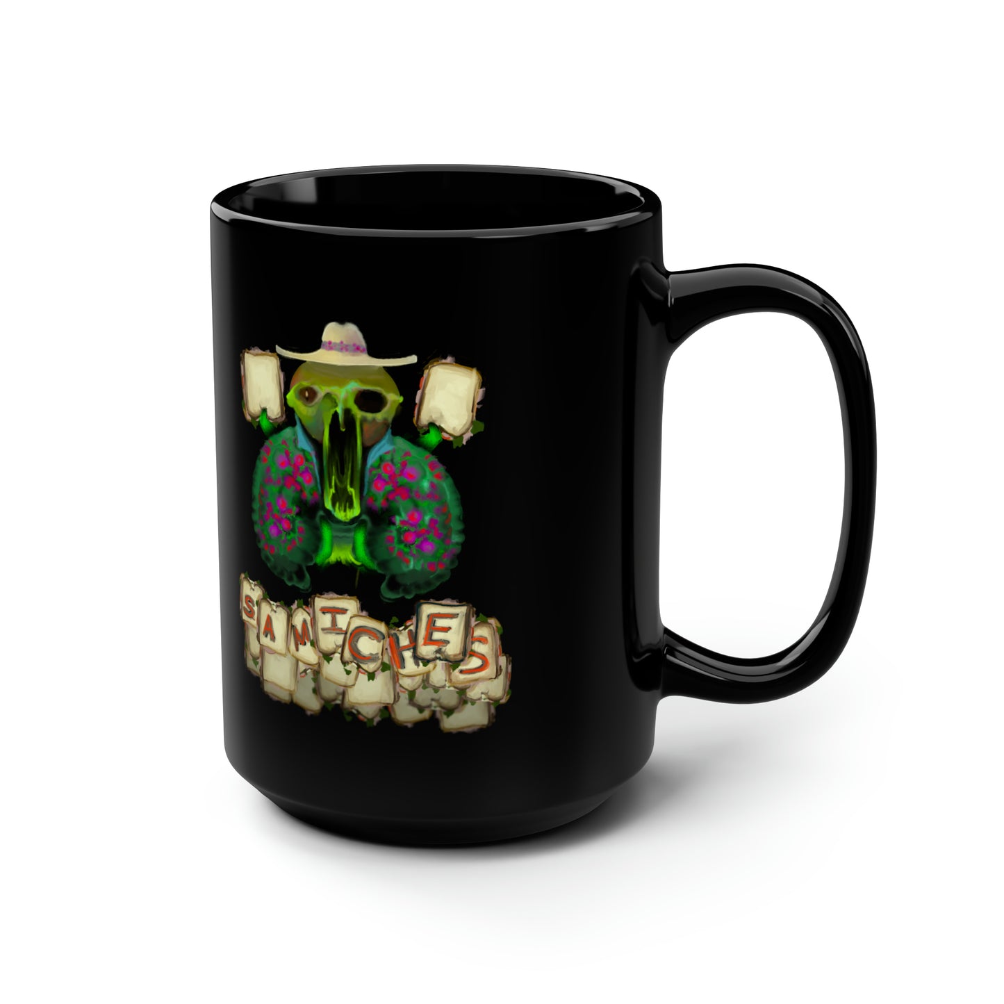 Samiches! Black Mug, 15oz