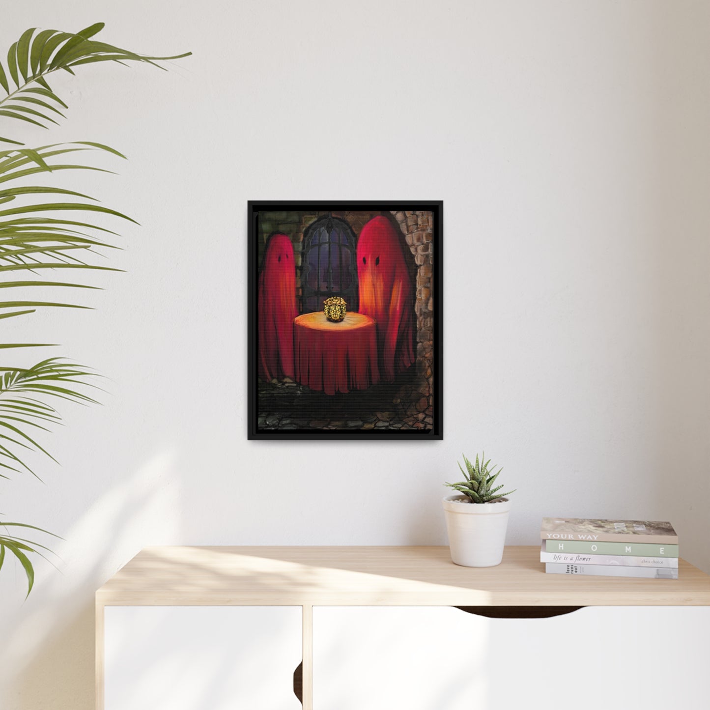 Date Night on Matte Canvas with Black Frame