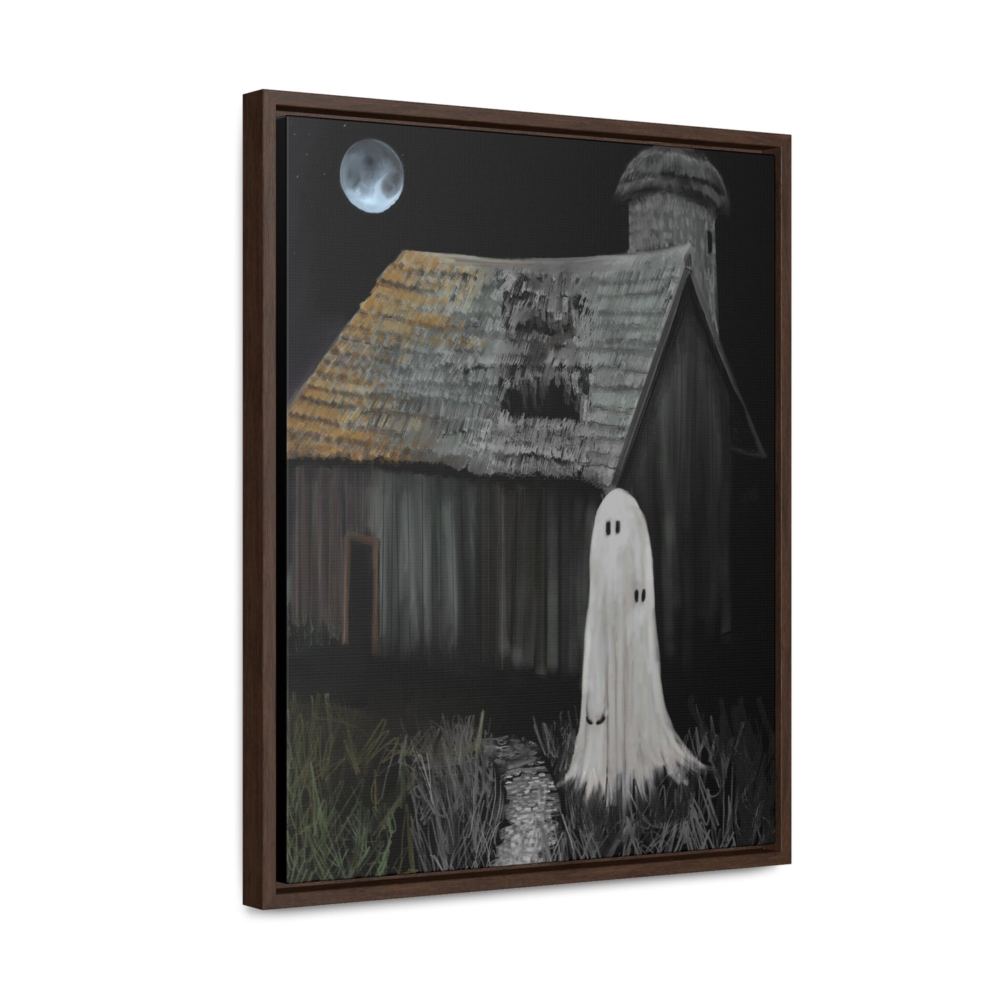 Haunted Barn Gallery Canvas Wrap, Vertical Frame