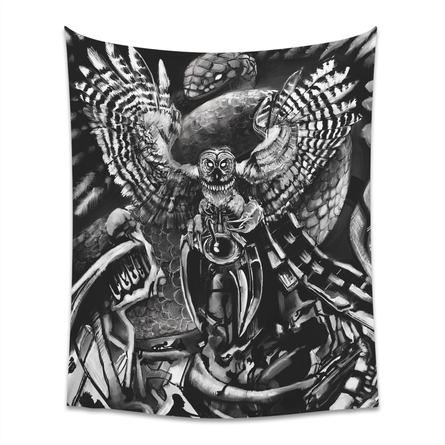 Shadows in a Dreamscape Printed Wall Tapestry
