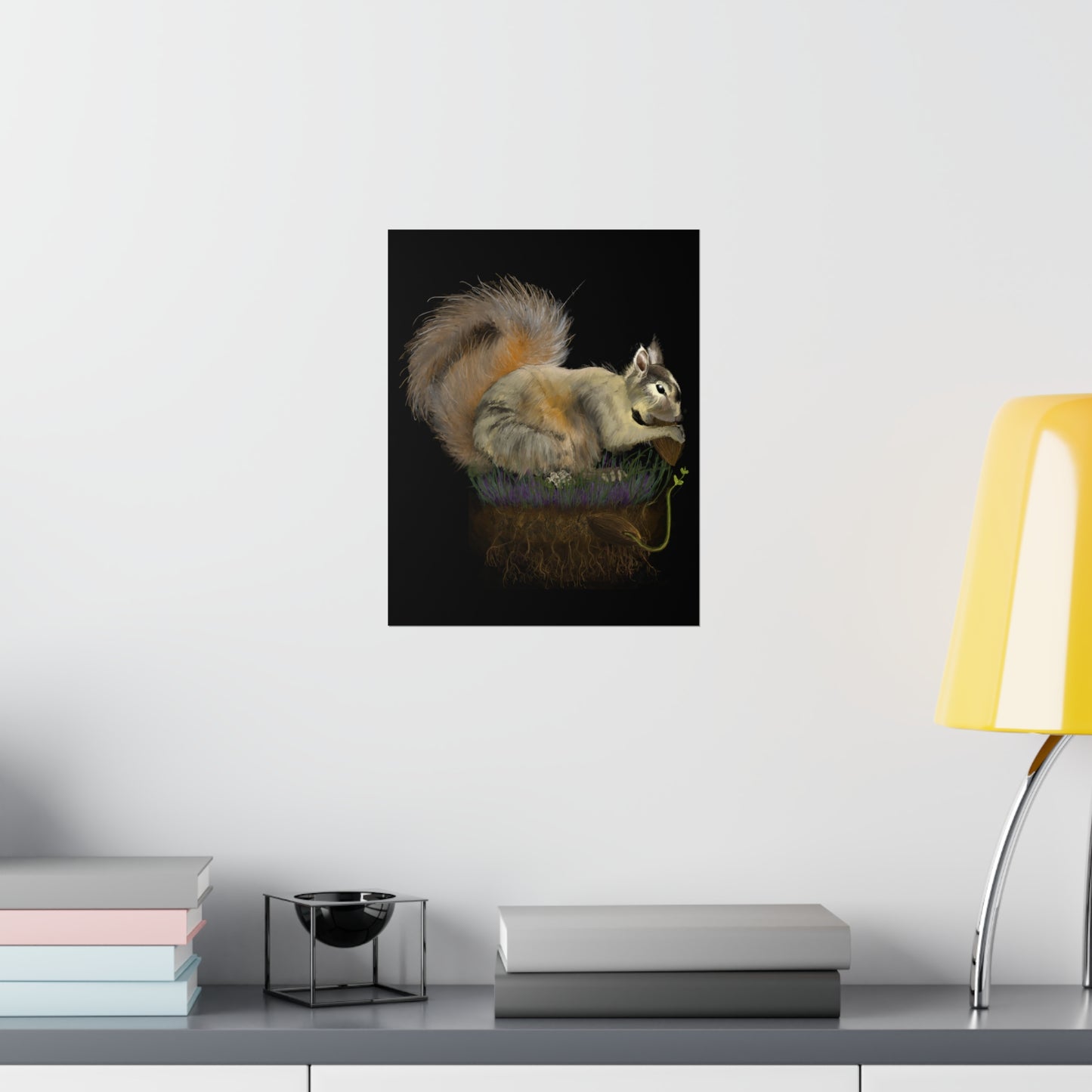 Fluffy Tree Planter Premium Matte Vertical Poster