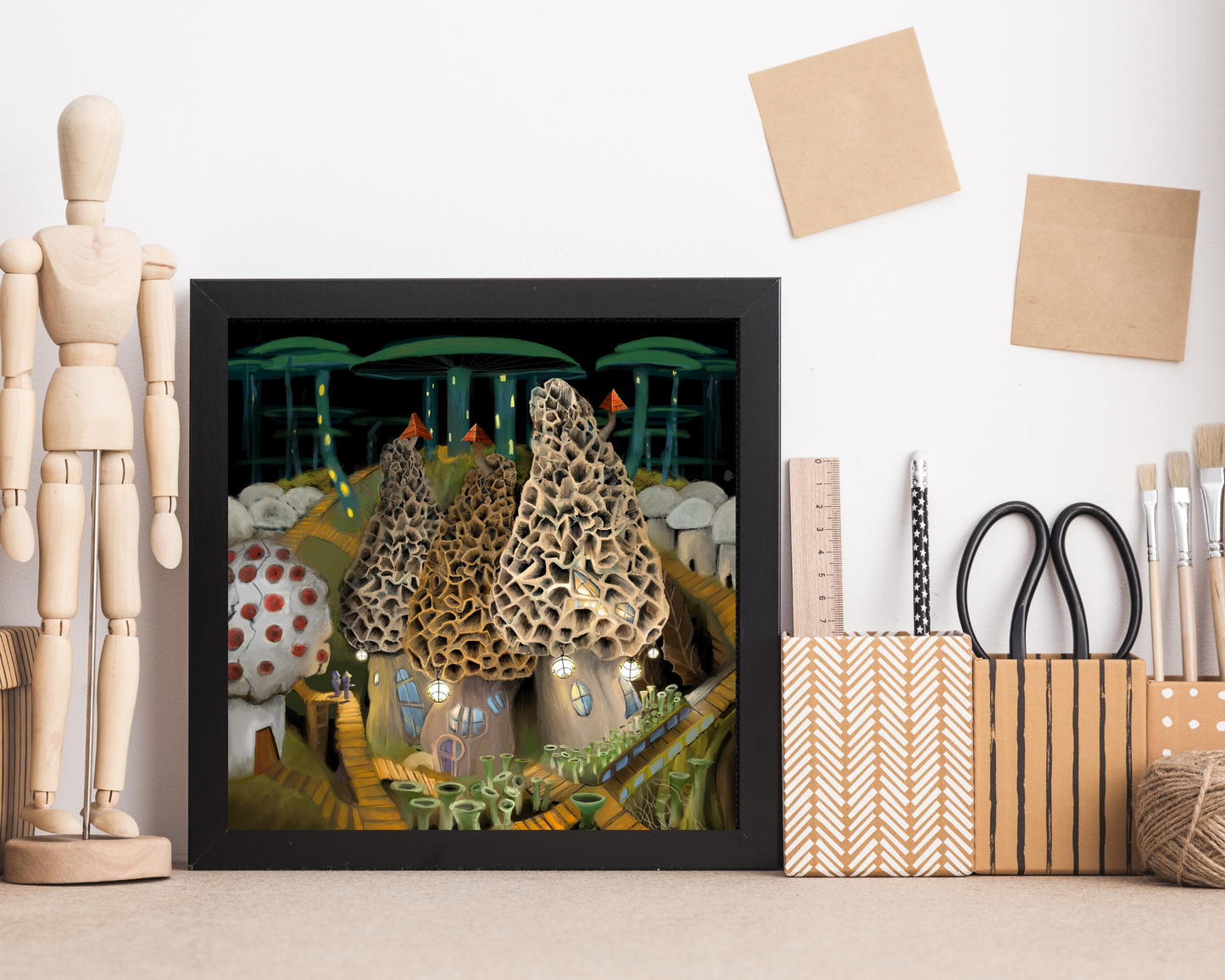 Mushroom City Outskirts Print