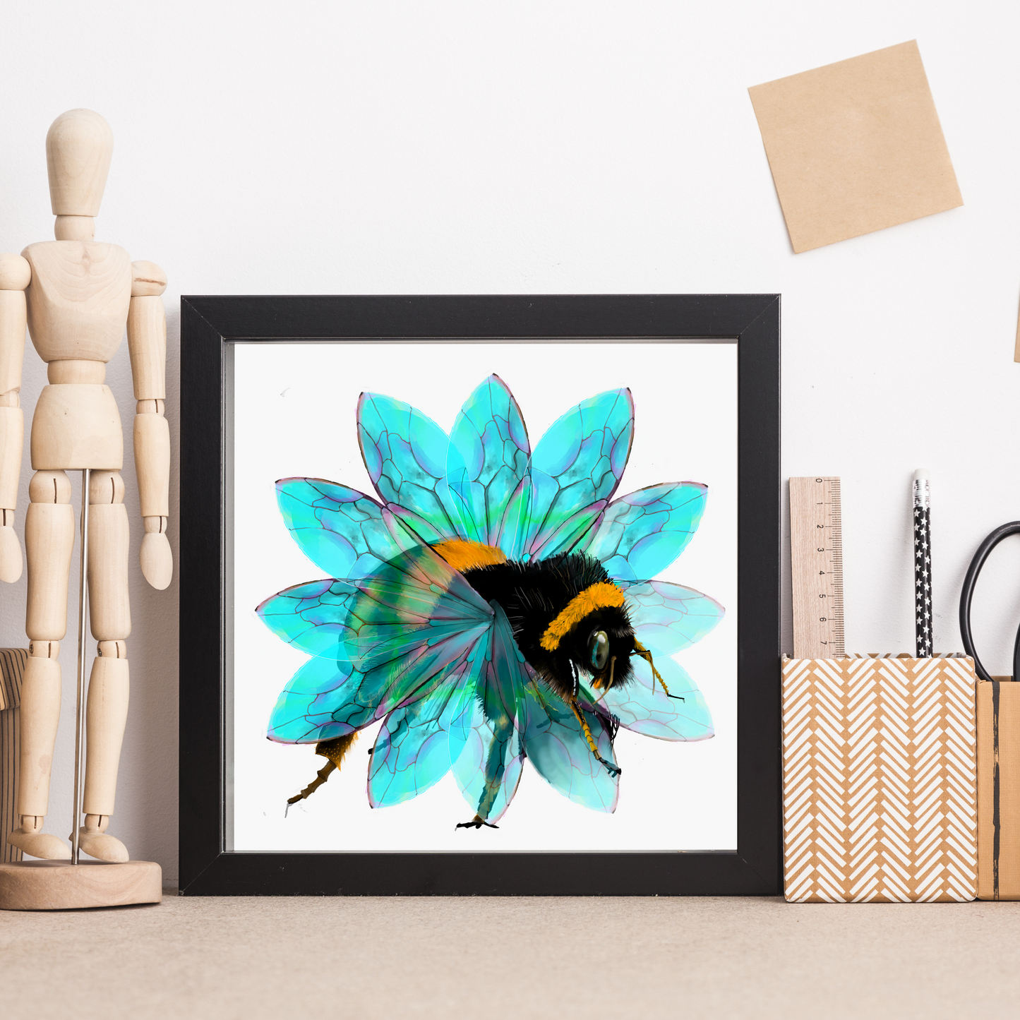 Bee in the Flower Print