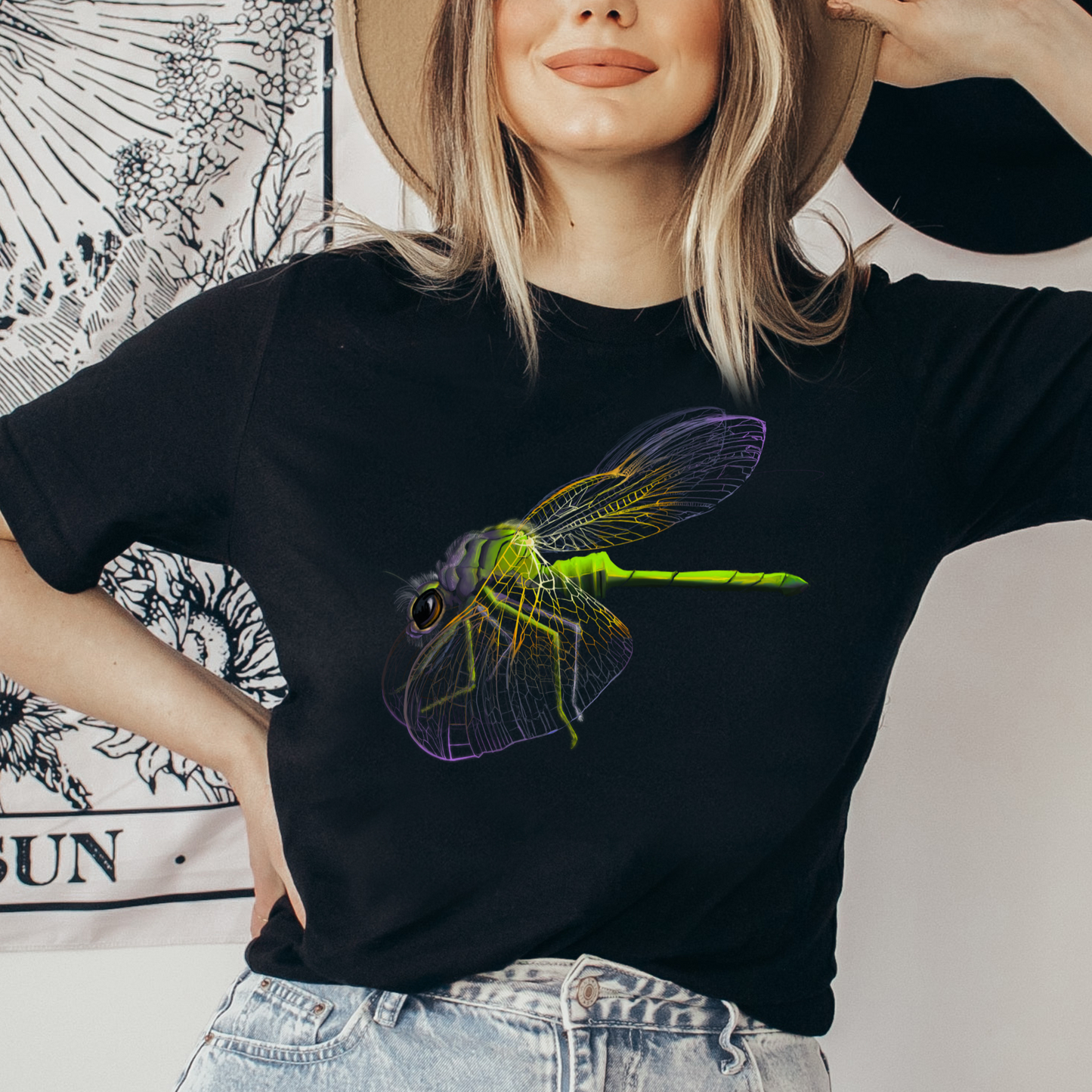 Dragonfly Unisex Jersey Short Sleeve Tee
