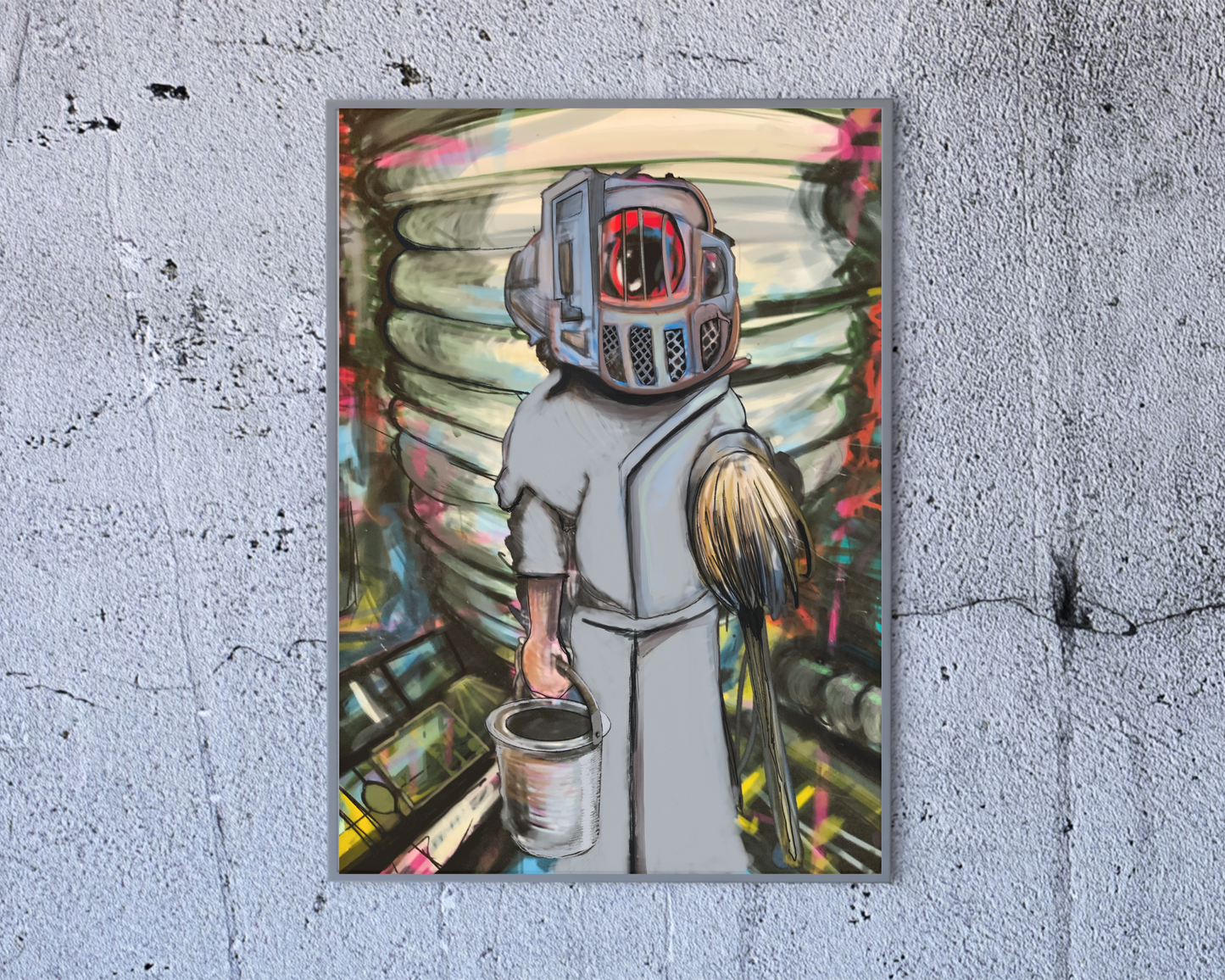 Space Janitor Art Print