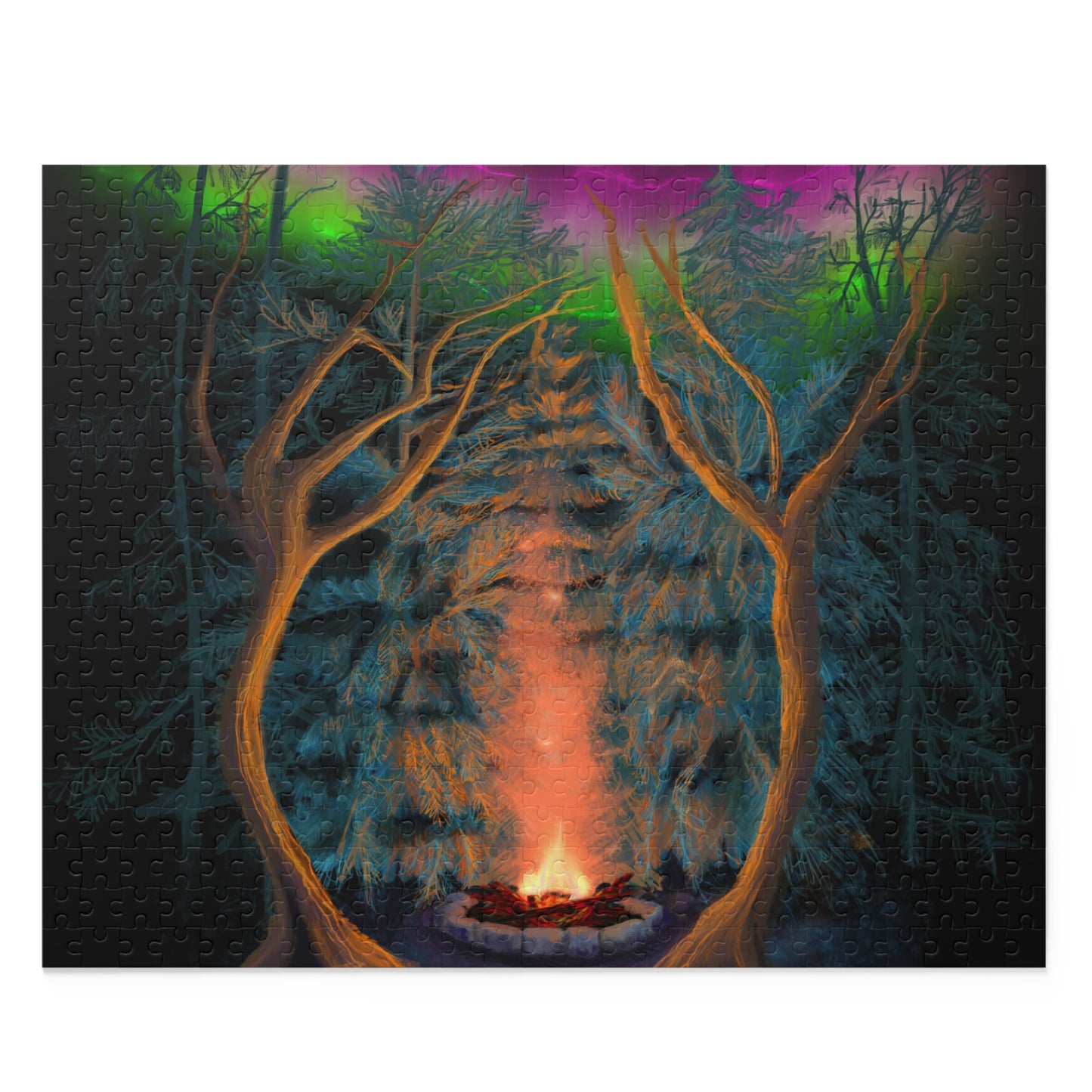 Northwoods Campfire Puzzle (120, 252, 500-Piece)