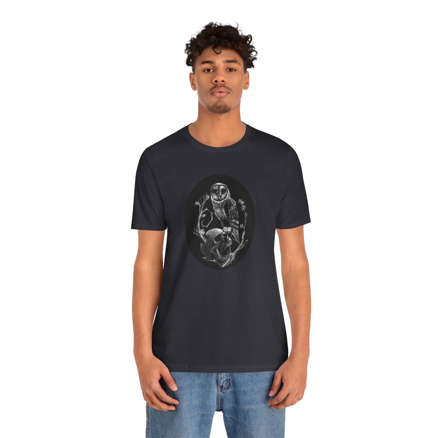 Skull and Owl Unisex Jersey Short Sleeve Tee