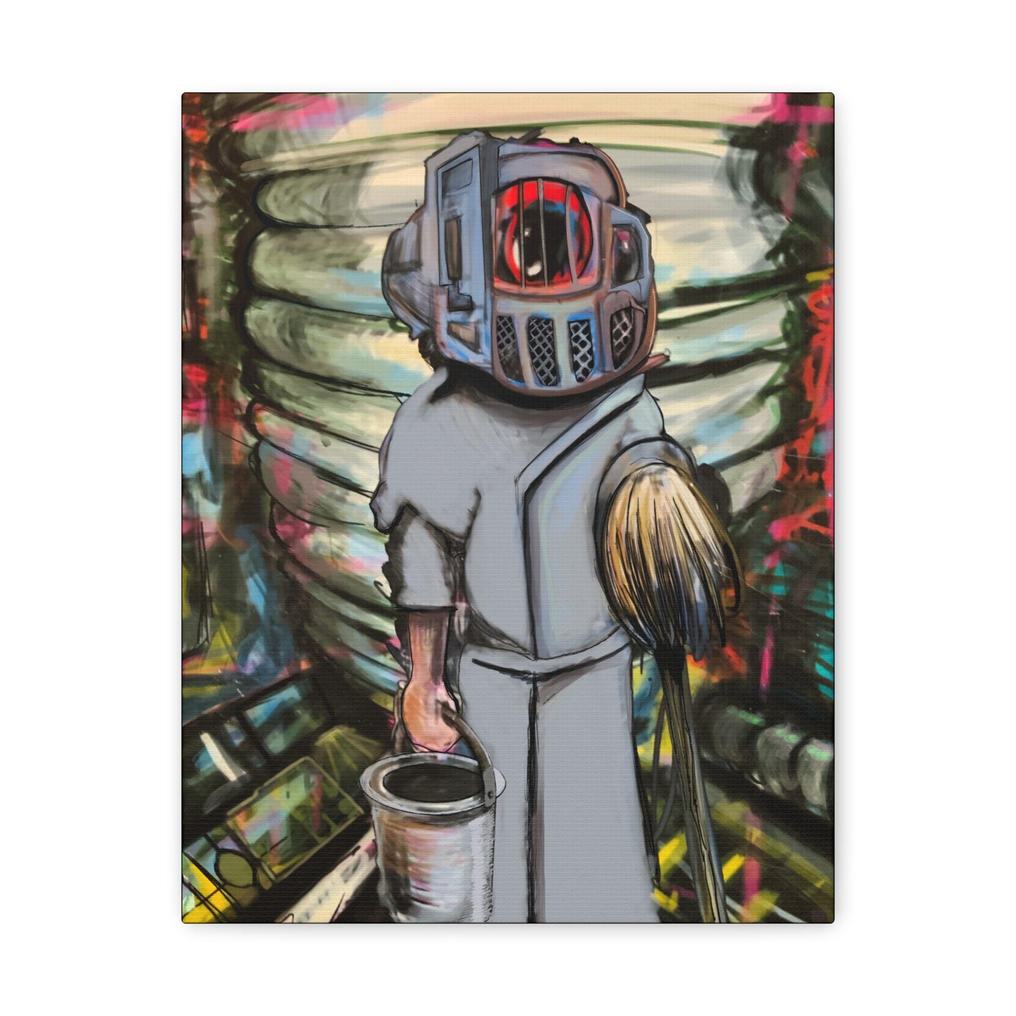 Space Janitor Canvas Gallery Wrap