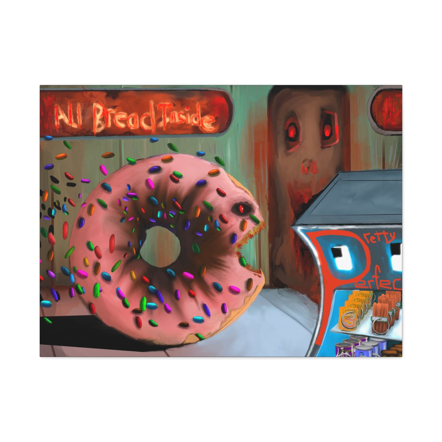 Baaad Donut! Canvas Gallery Wrap