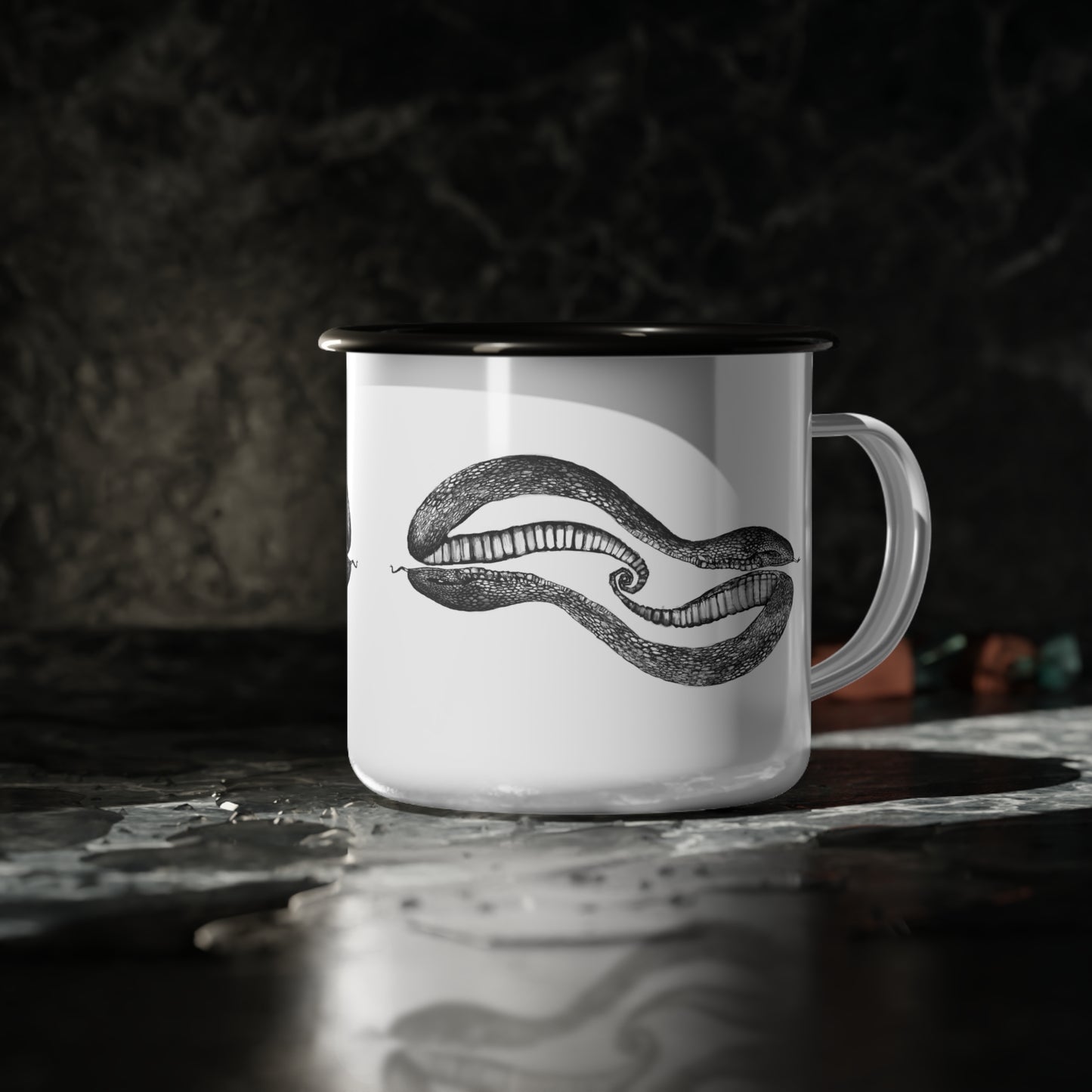 Snake Duo Enamel Camp Cup