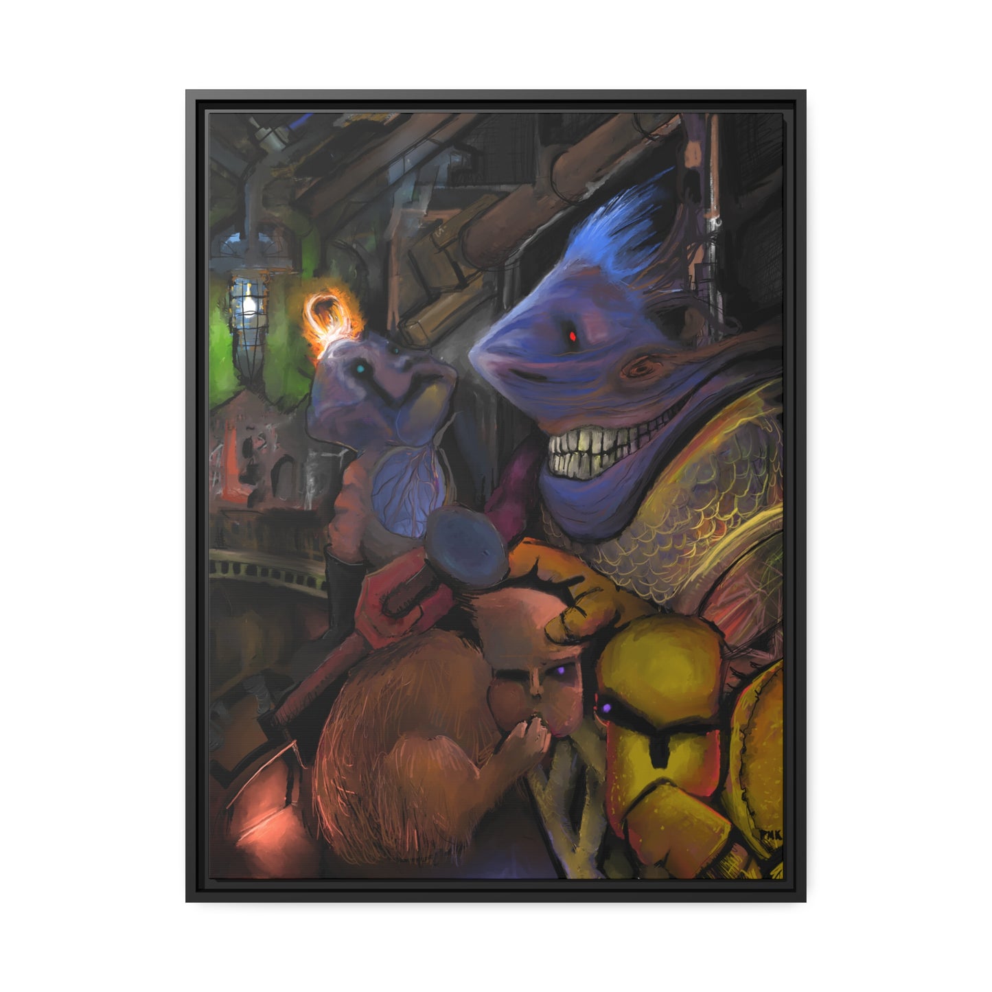Scrutinized For Aberrations Matte Canvas, Black Frame