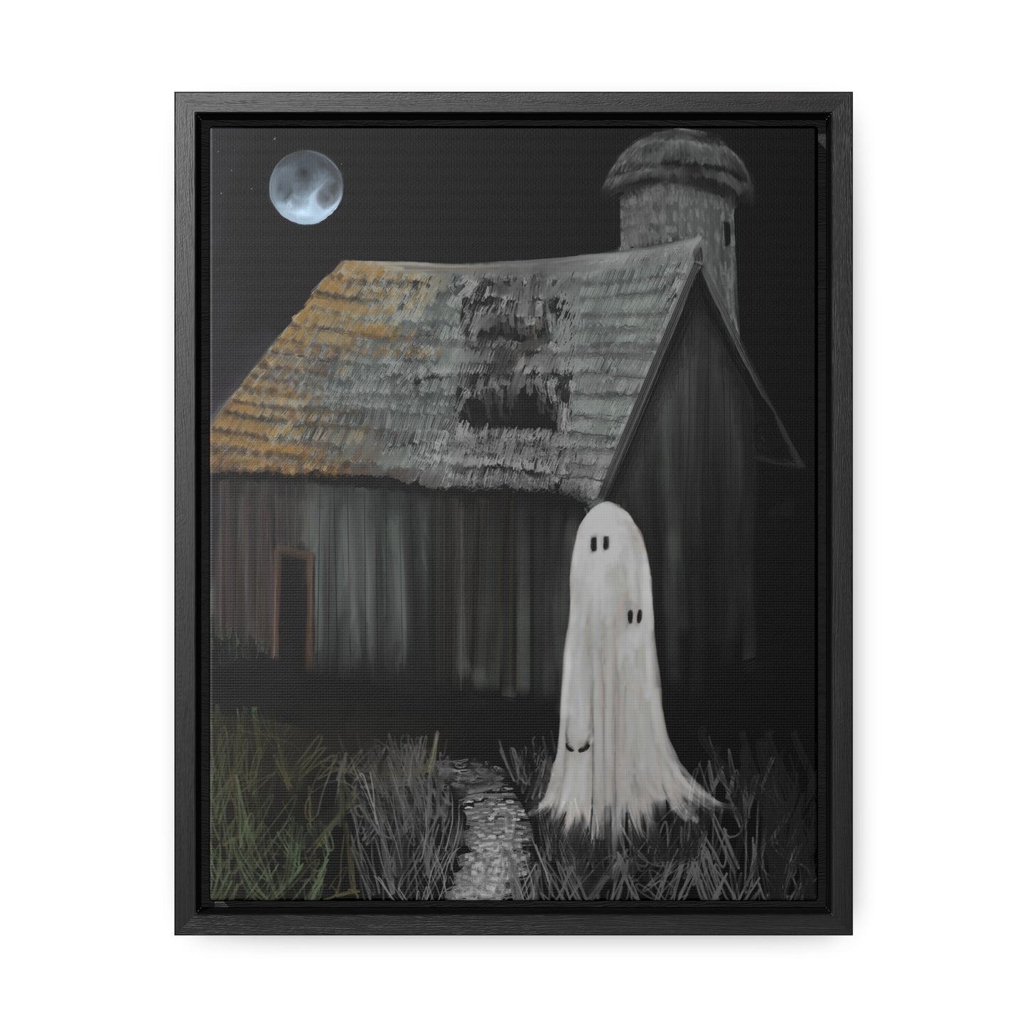 Haunted Barn Gallery Canvas Wrap, Vertical Frame