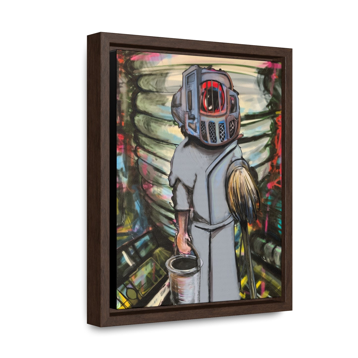 Space Janitor Framed Gallery Canvas Wrap