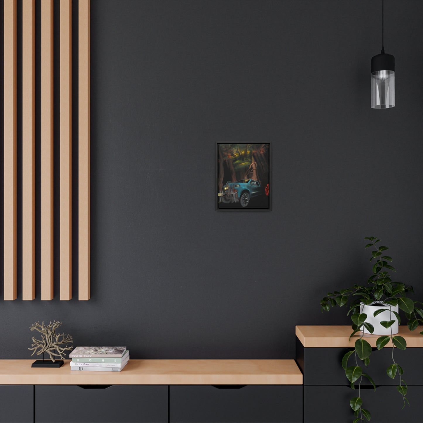 Breakdown Gallery Canvas Wrap with Vertical Frame