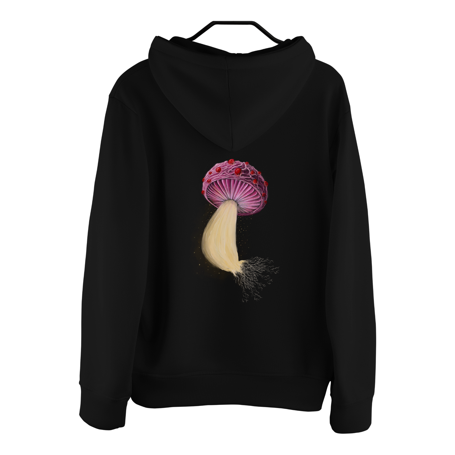 Mushroom with Spores Unisex Premium Full Zip Hoodie