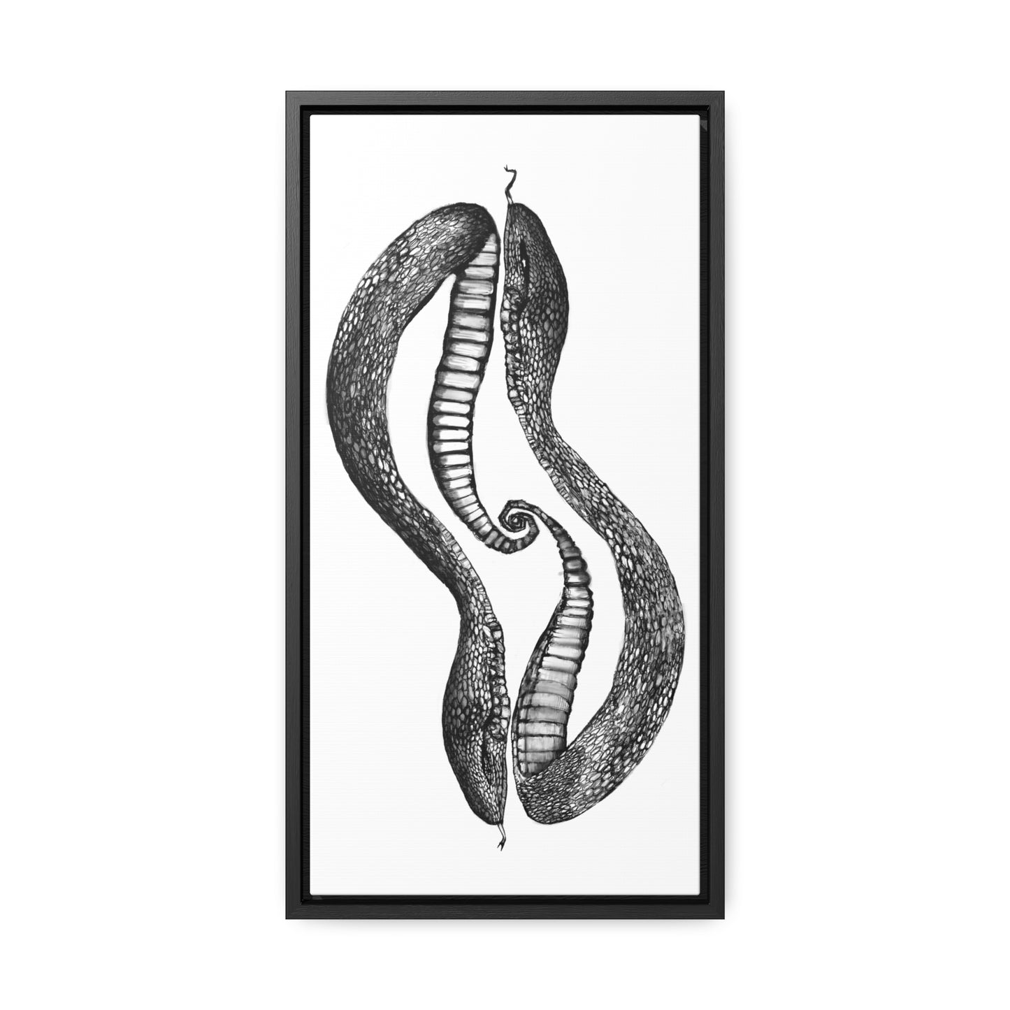 Snake Duo Gallery Canvas Wraps, Vertical Frame