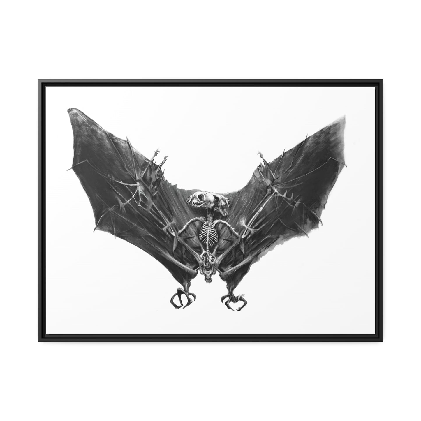 TheRemains Matte Canvas, Black Frame