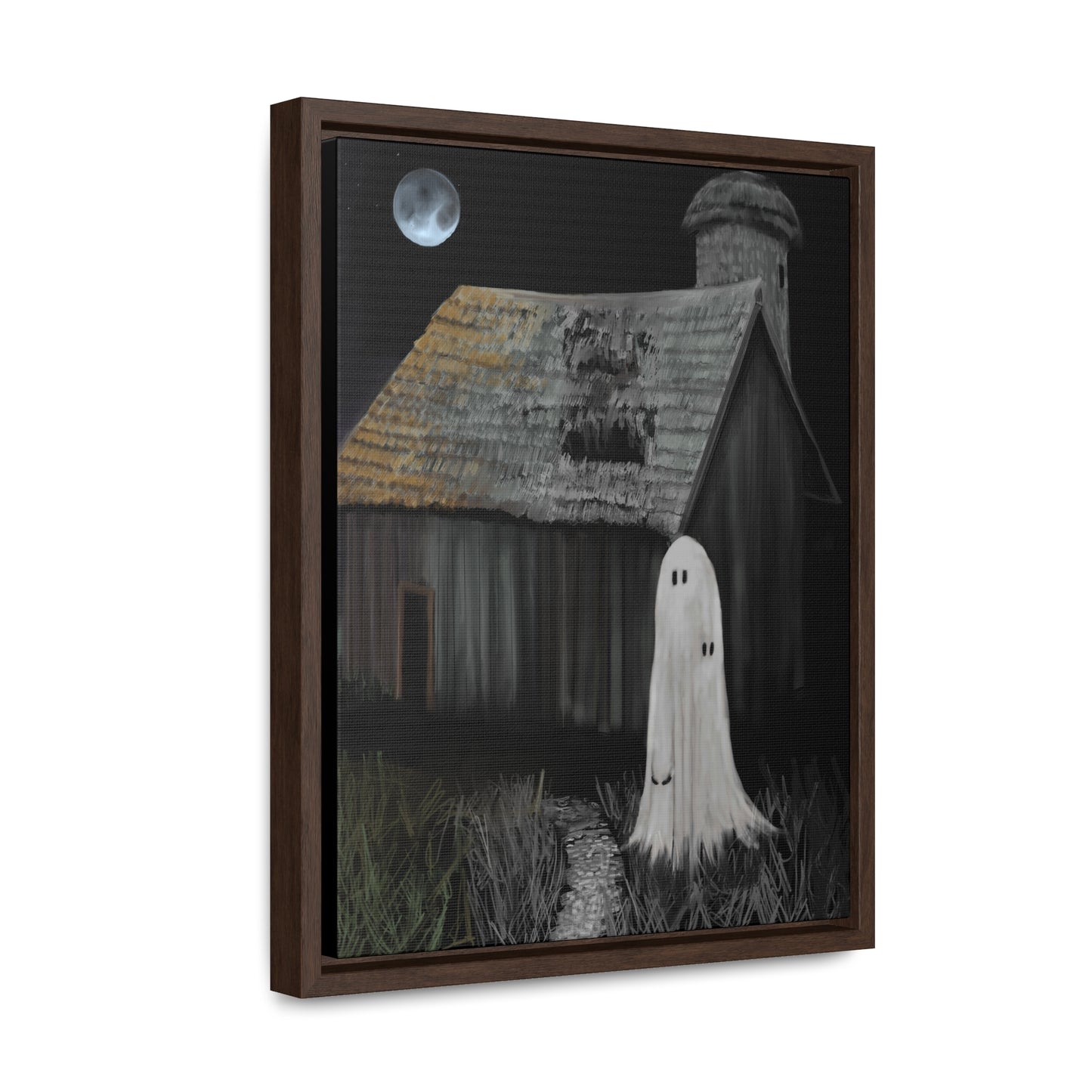 Haunted Barn Gallery Canvas Wrap, Vertical Frame
