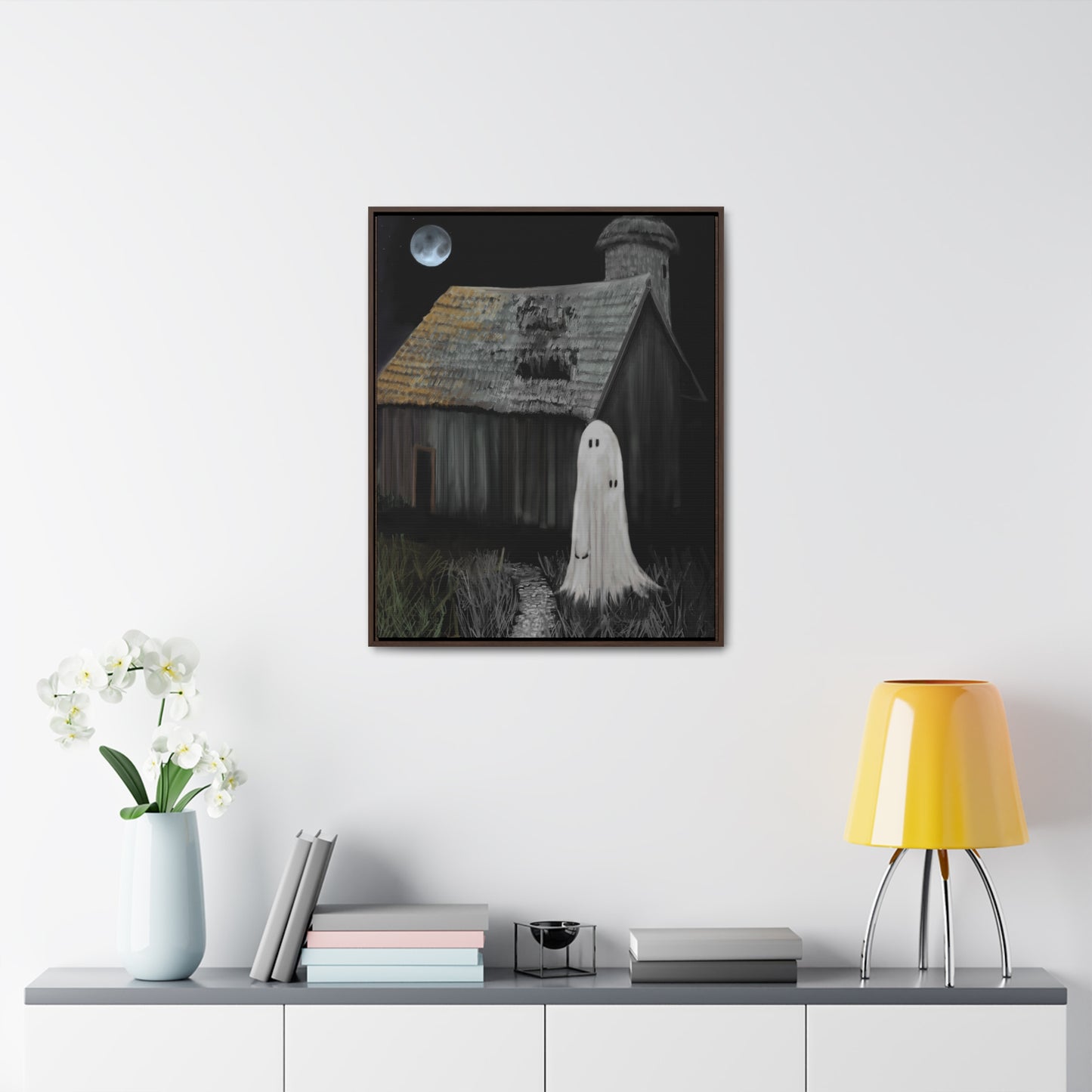 Haunted Barn Gallery Canvas Wrap, Vertical Frame