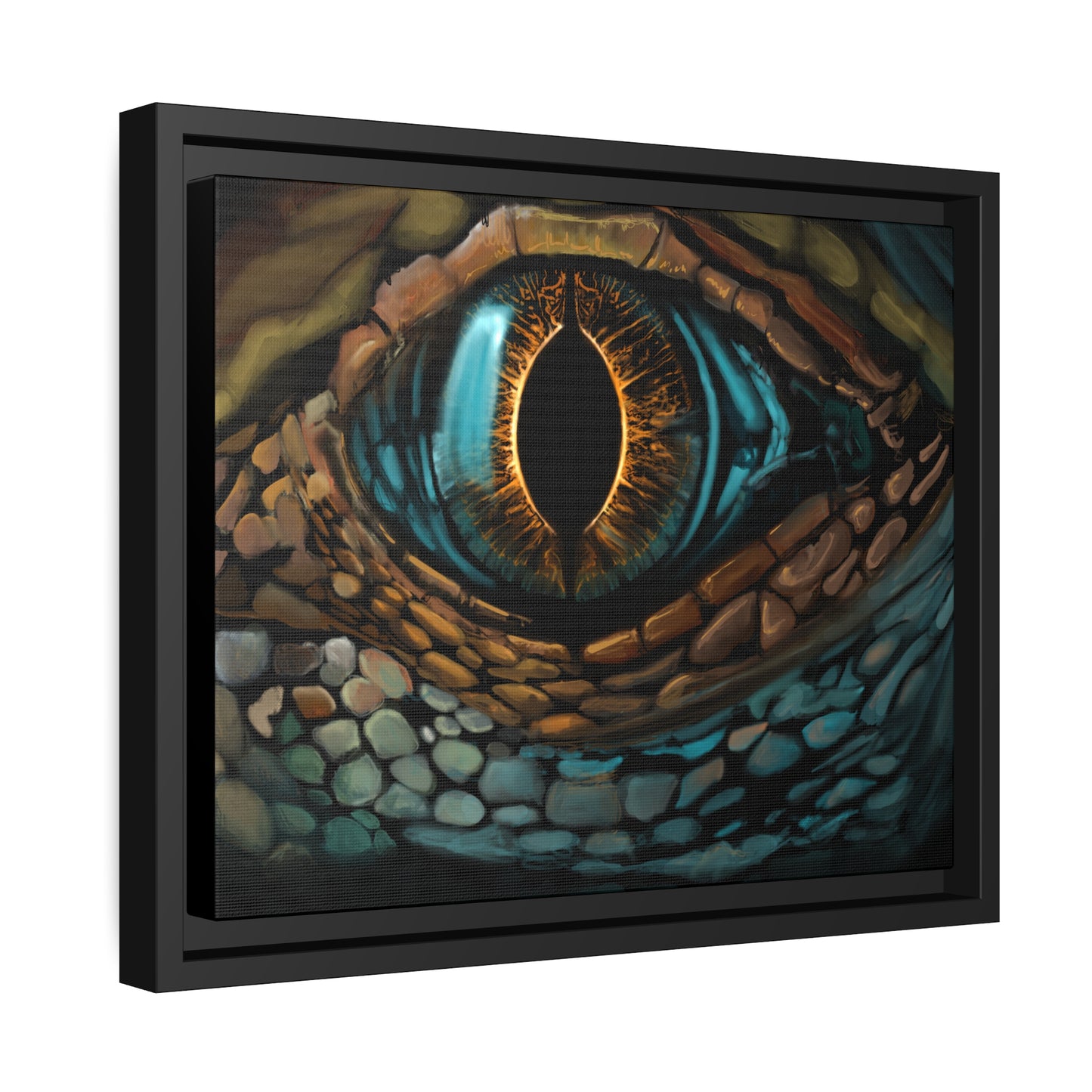 Ancient Eye Matte Canvas, Black Frame