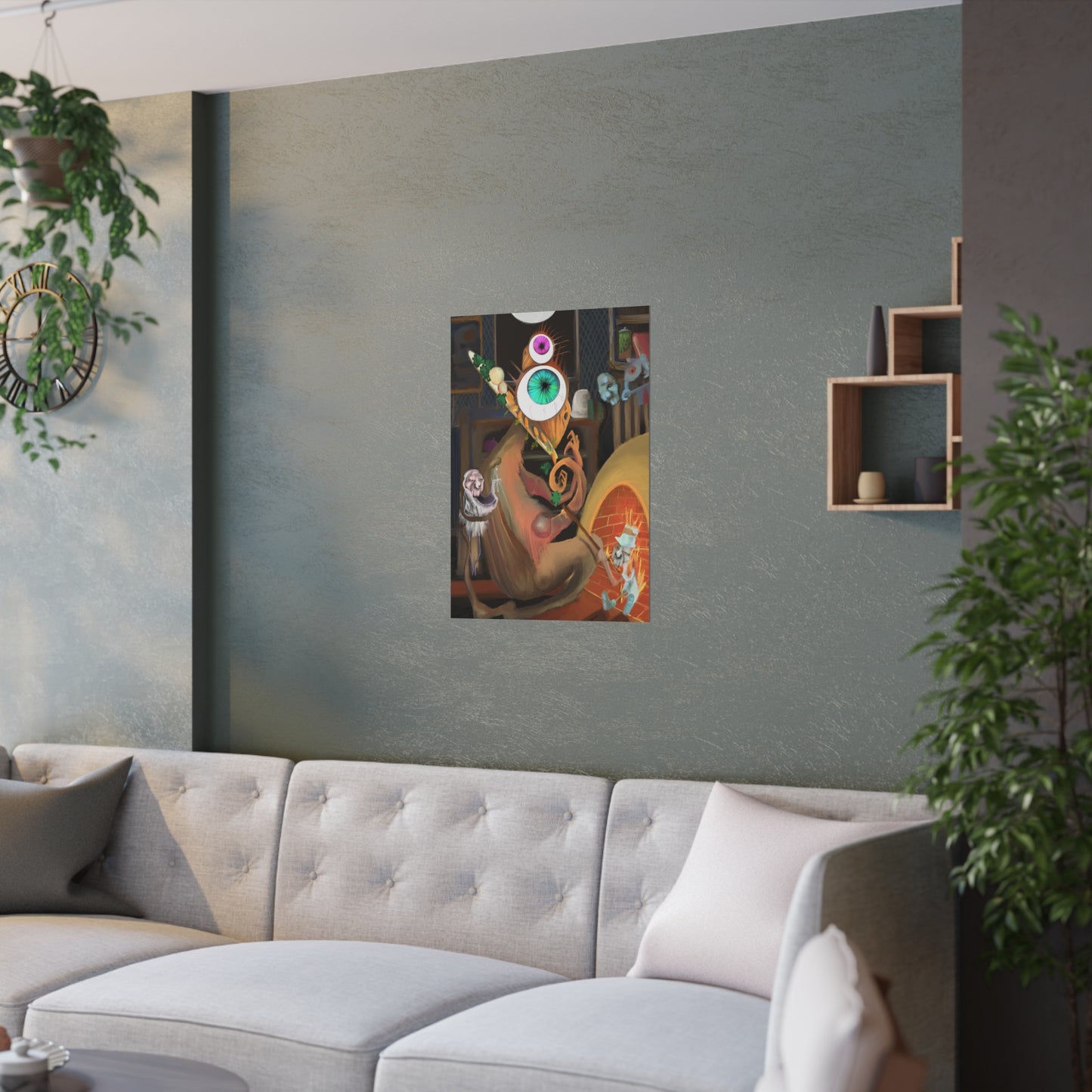 Bird Banquet Satin Poster