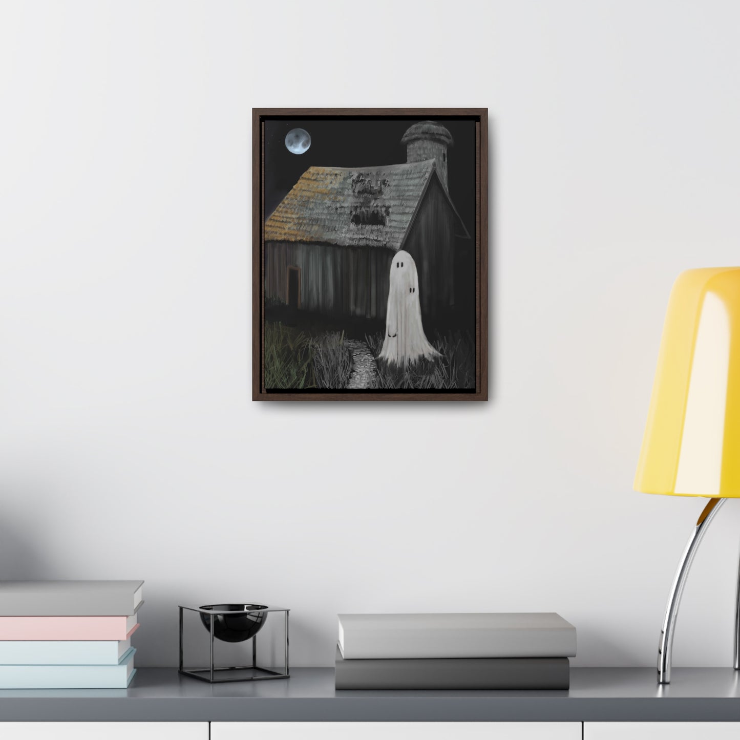 Haunted Barn Gallery Canvas Wrap, Vertical Frame