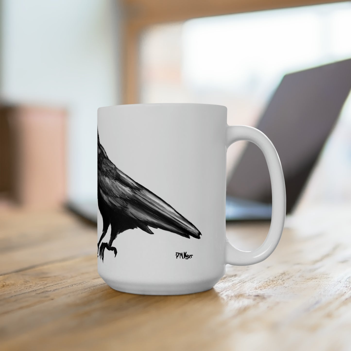 Raven Ceramic Mug 15oz
