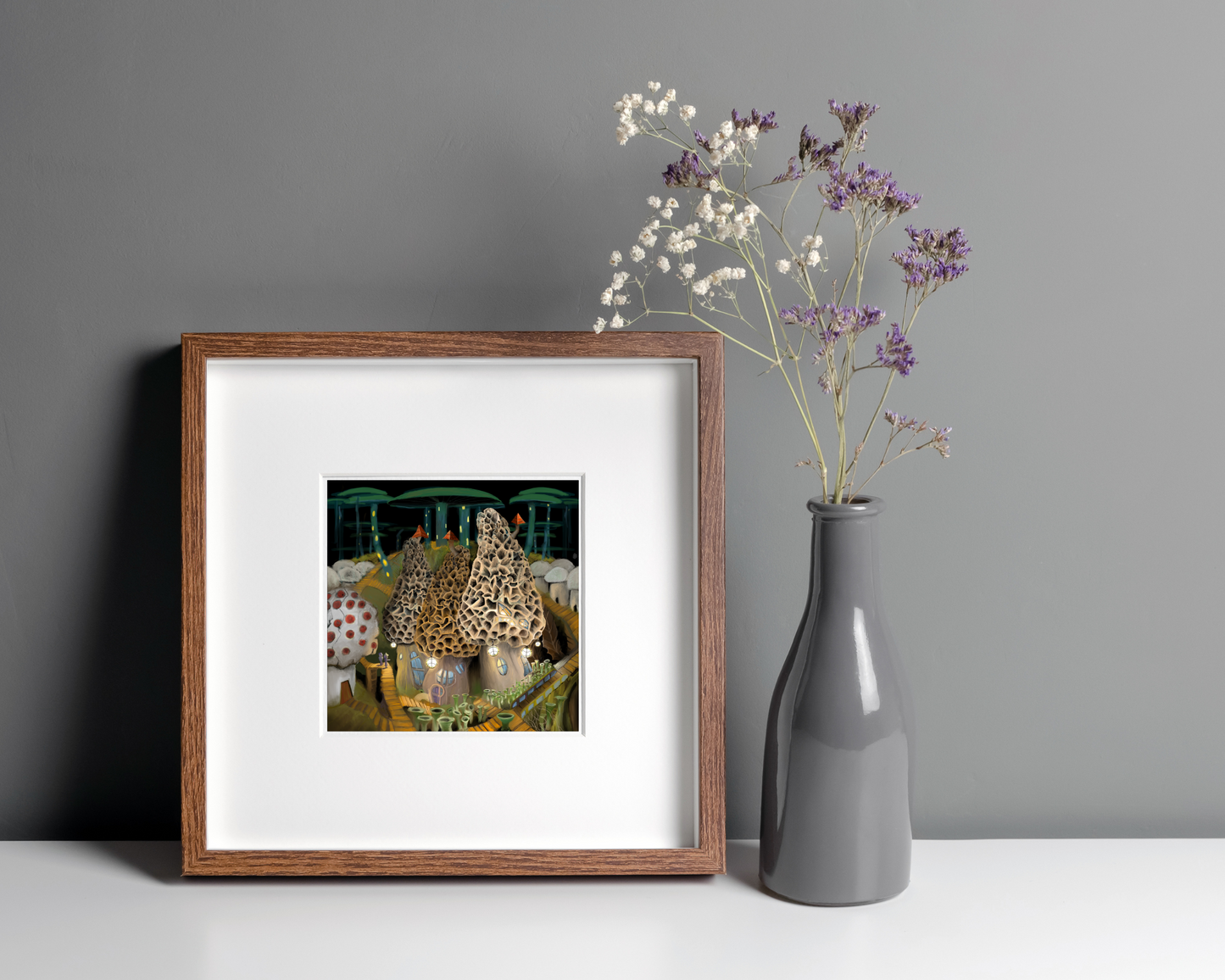 Mushroom City Outskirts Print