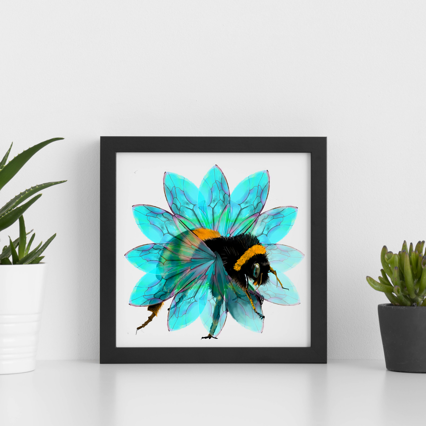Bee in the Flower Print