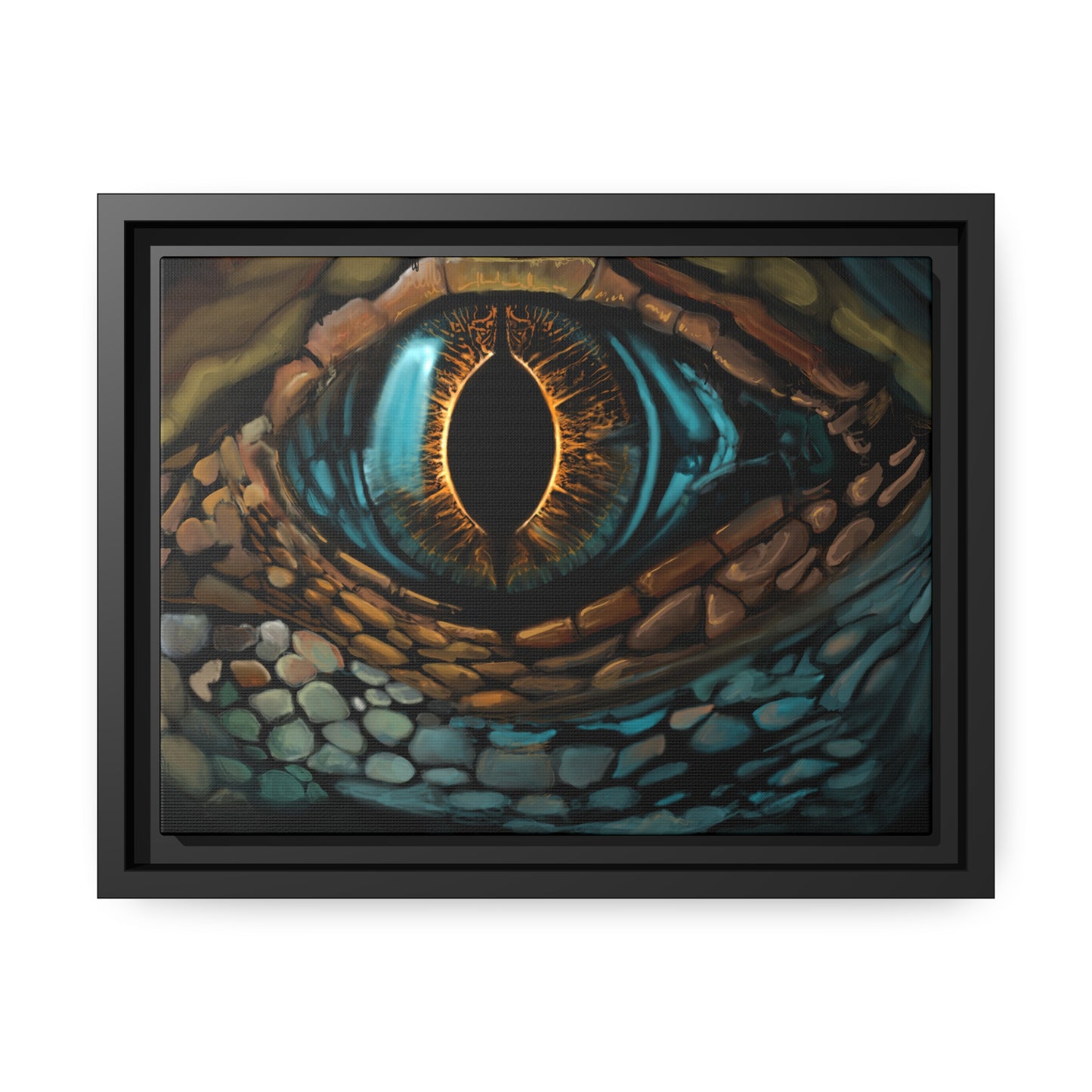 Ancient Eye Matte Canvas, Black Frame