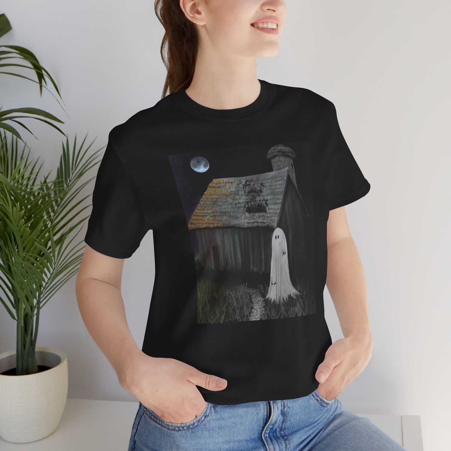 Haunted Barn Unisex Jersey Short Sleeve Tee