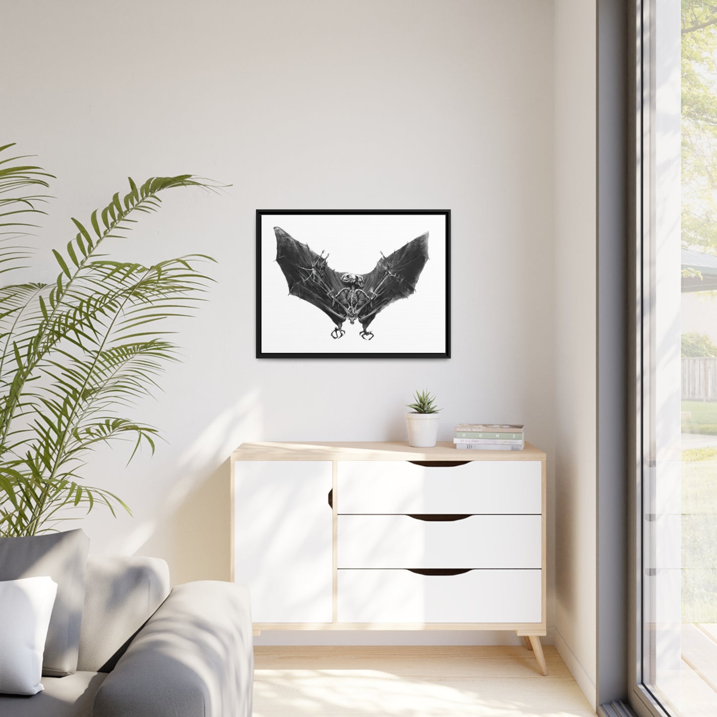 TheRemains Matte Canvas, Black Frame