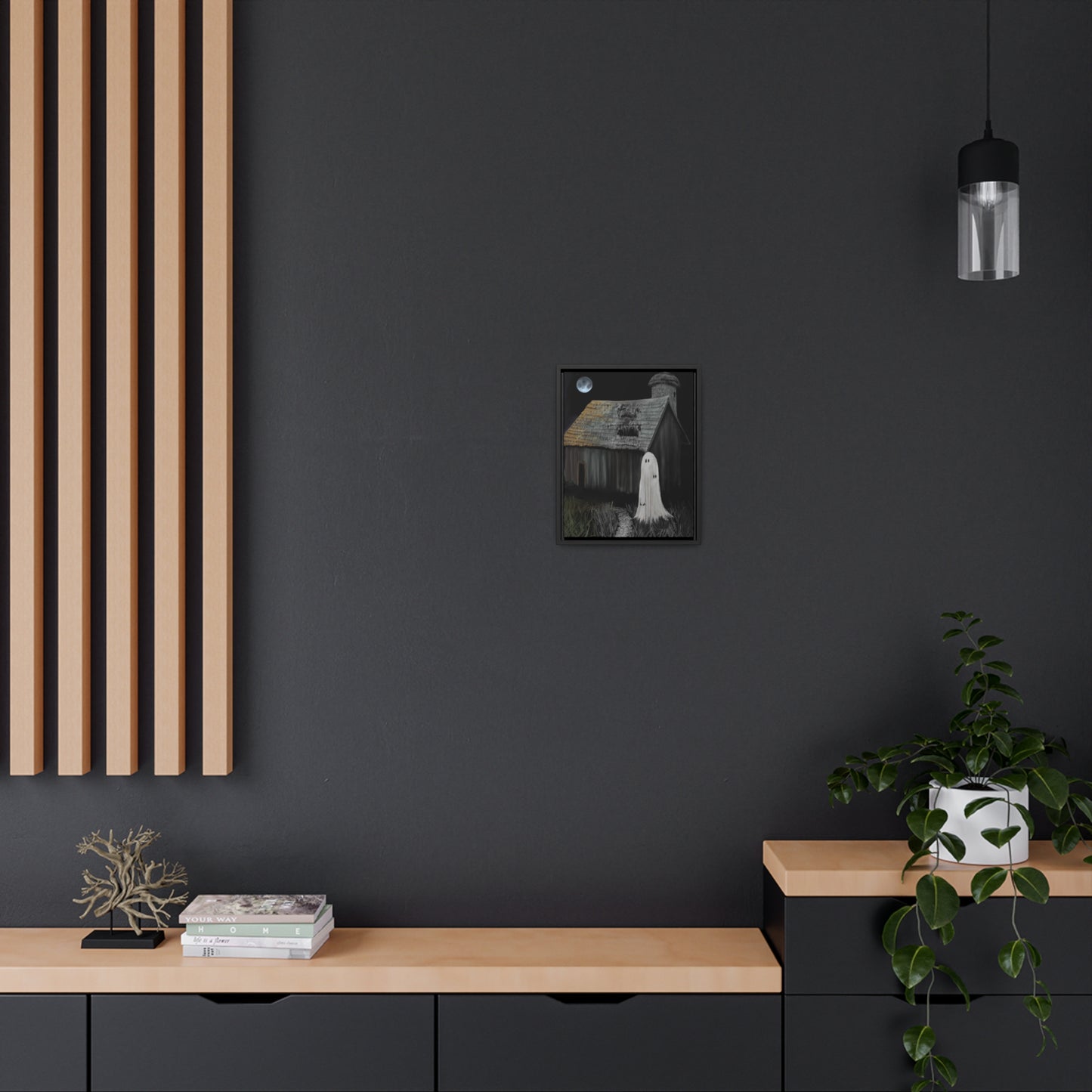 Haunted Barn Gallery Canvas Wrap, Vertical Frame