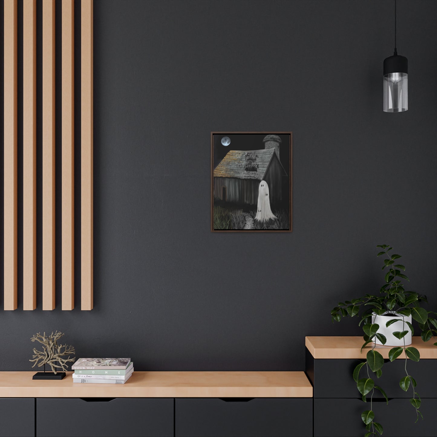 Haunted Barn Gallery Canvas Wrap, Vertical Frame